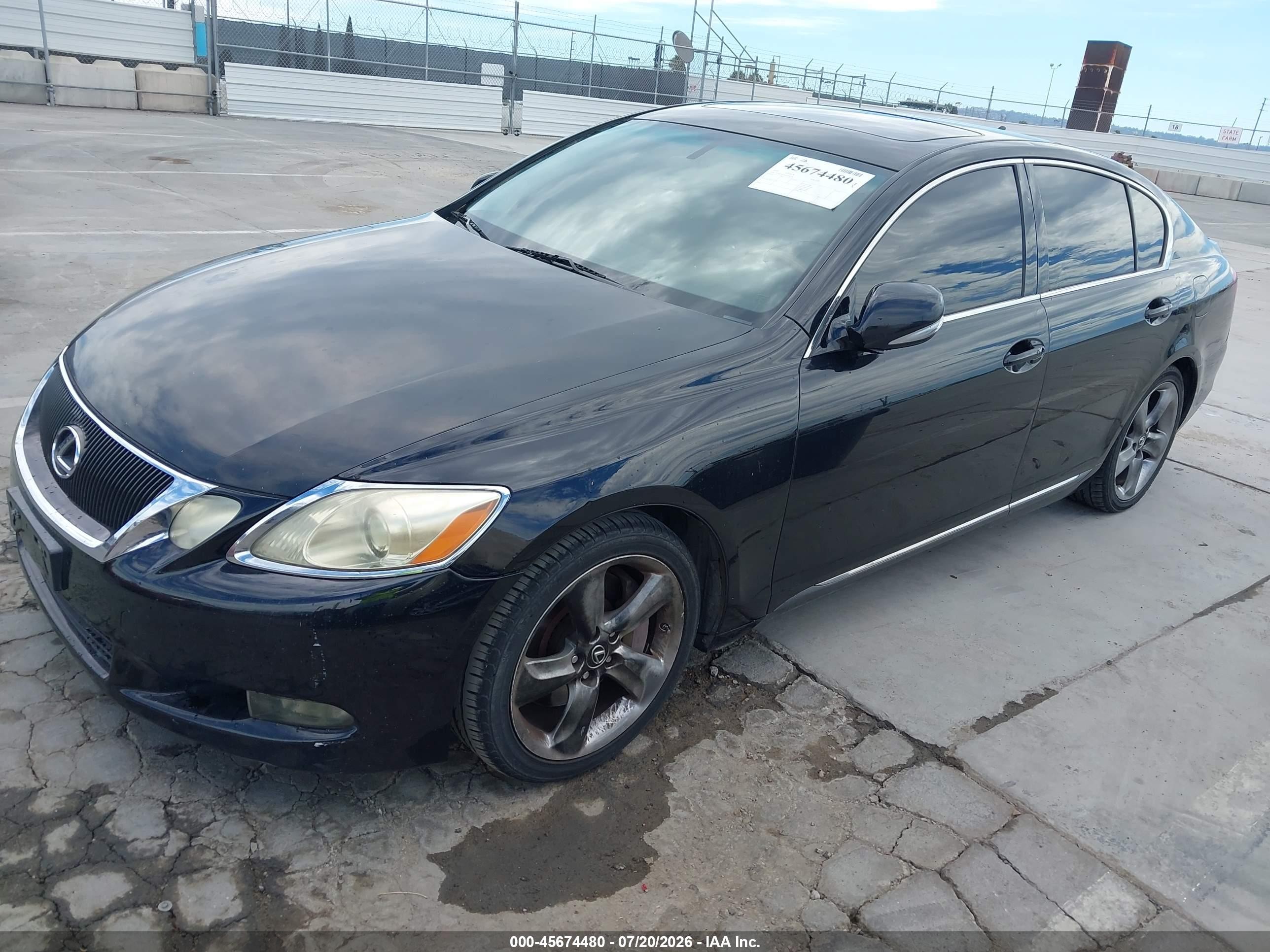 2010 Lexus Gs 350   Black vin: JTHBE1KS4A0050026
