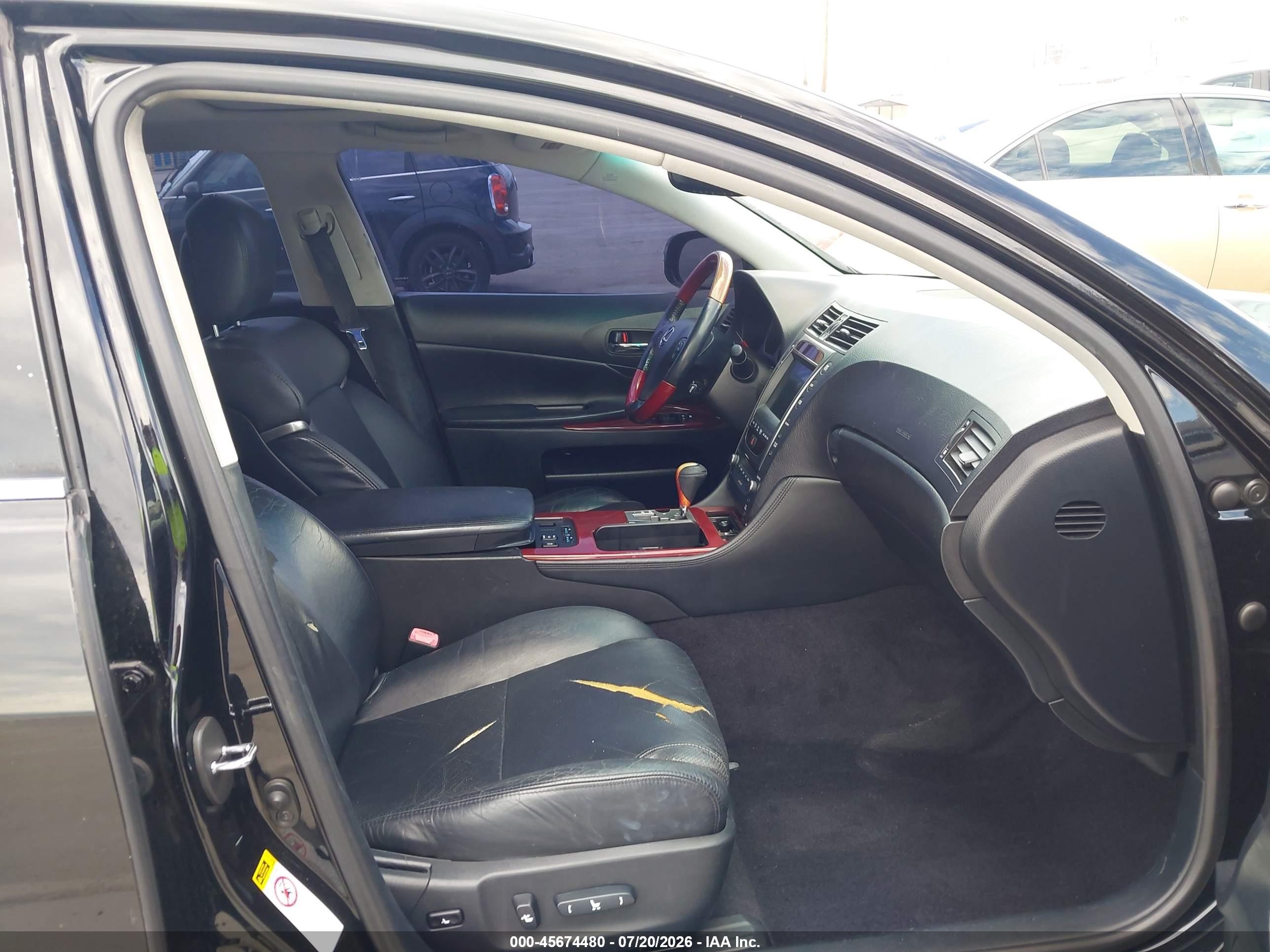 2010 Lexus Gs 350   Black vin: JTHBE1KS4A0050026
