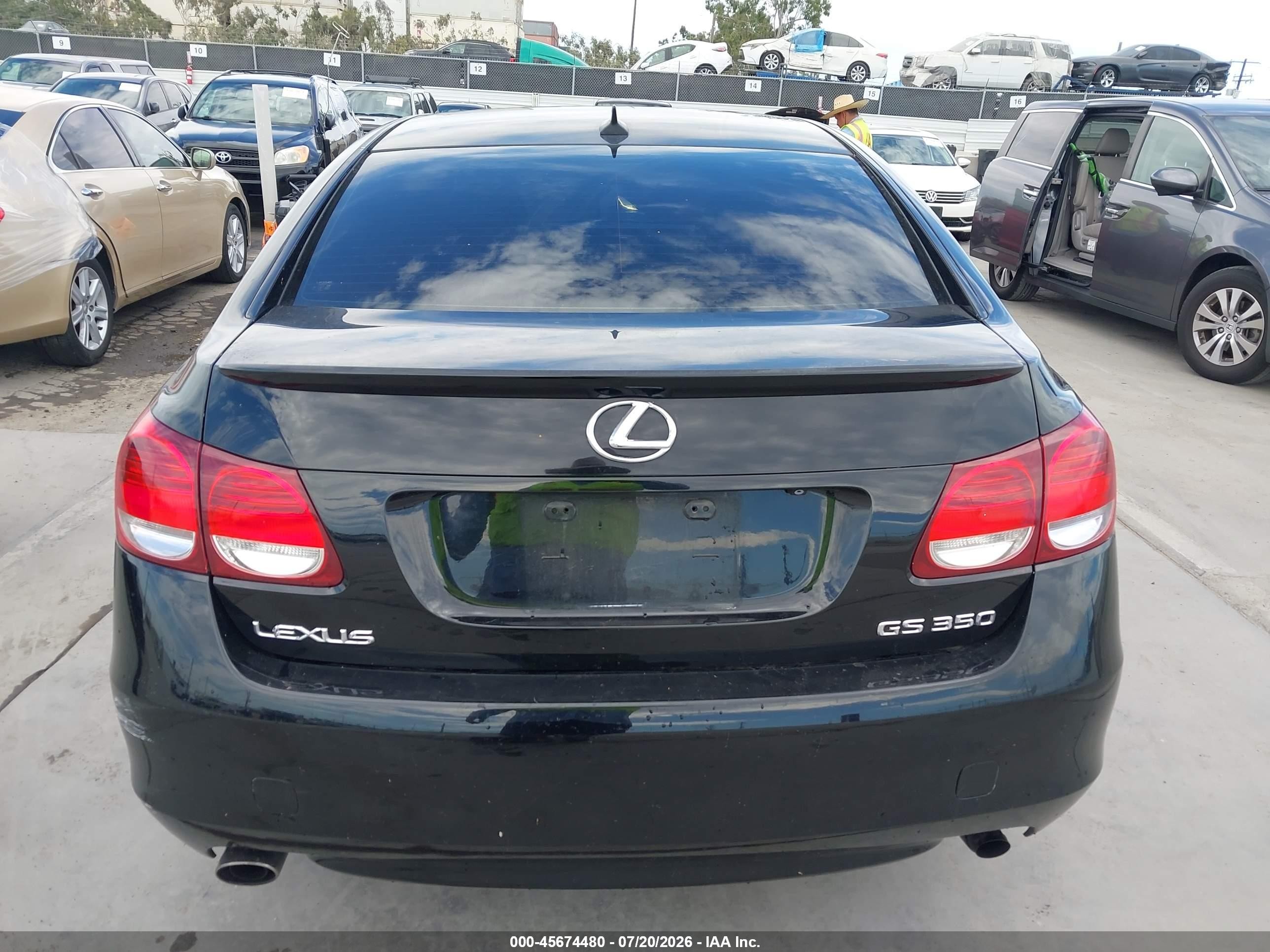 2010 Lexus Gs 350   Black vin: JTHBE1KS4A0050026