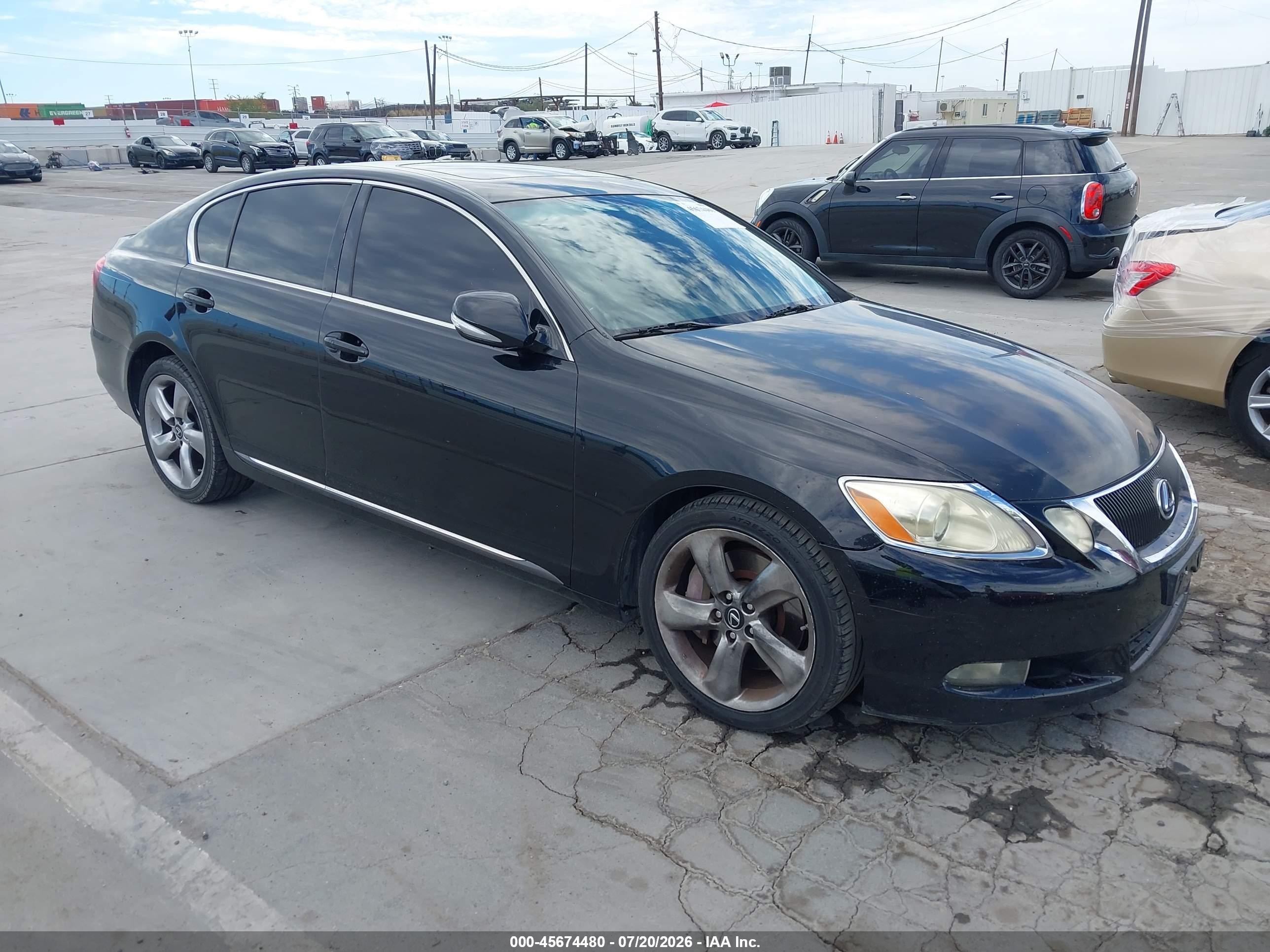 2010 Lexus Gs 350   Black vin: JTHBE1KS4A0050026