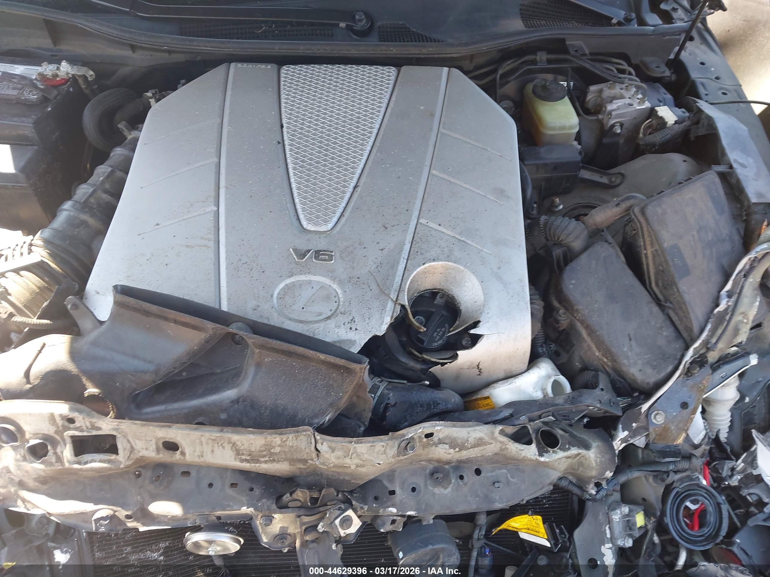2011 Lexus Gs 350   Черный vin: JTHBE1KS5B0051591