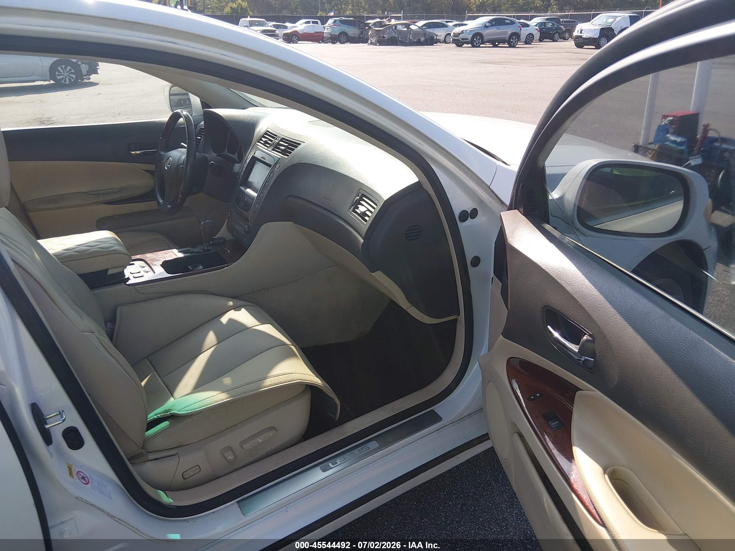 2010 Lexus Gs 350 White vin: JTHBE1KS6A0047483