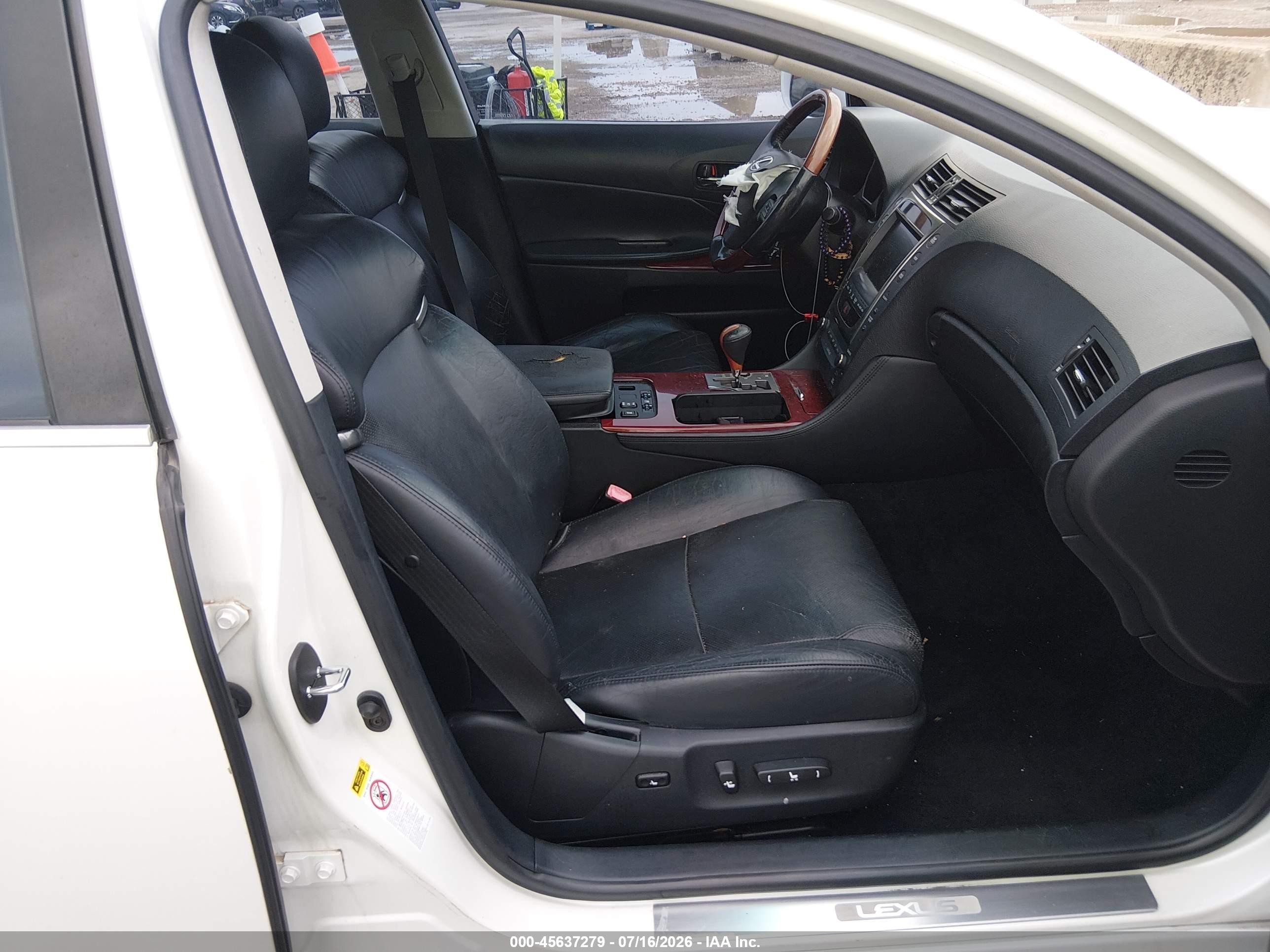 2011 Lexus Gs 350   White vin: JTHBE1KSXB0052249