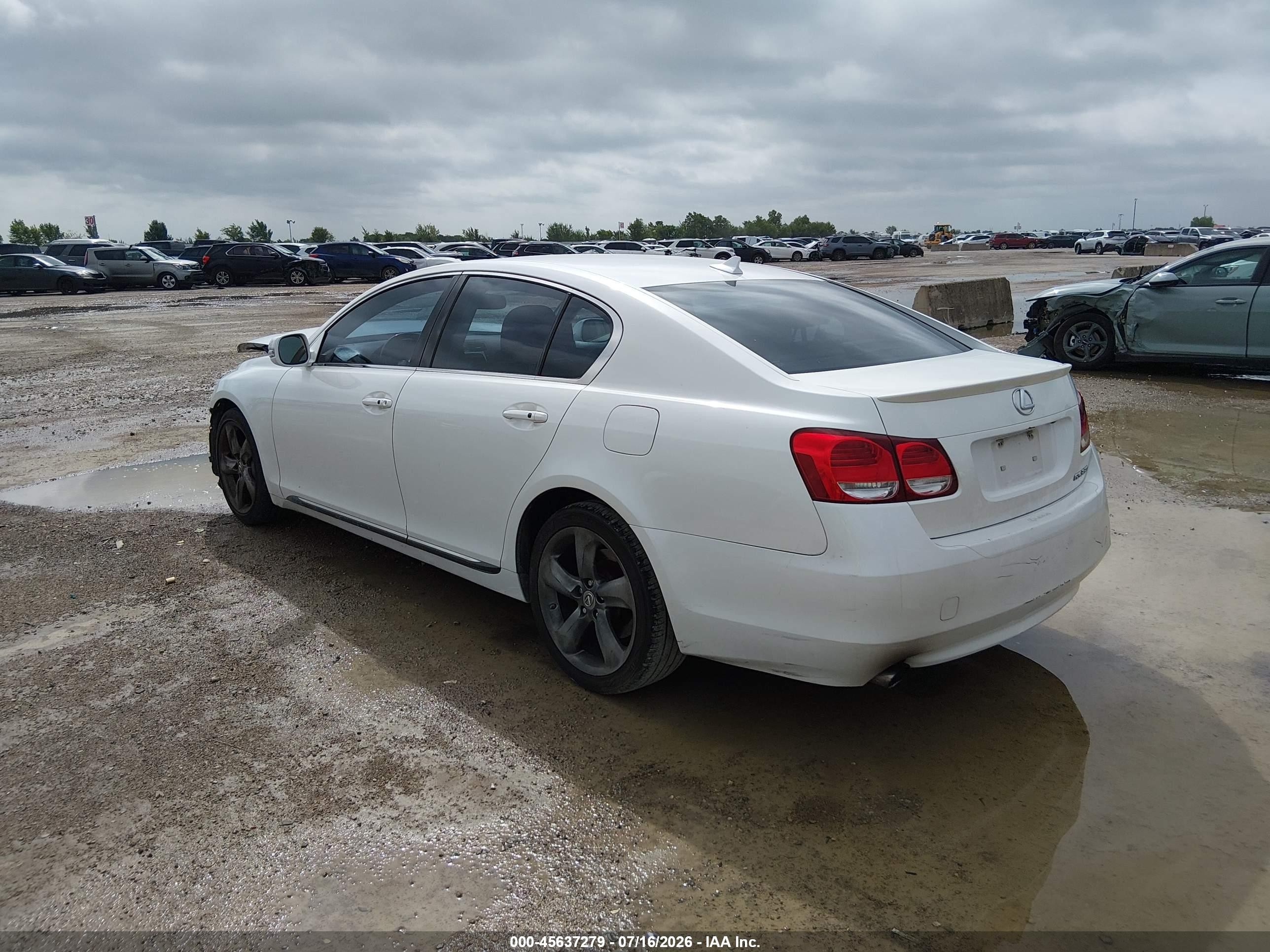 2011 Lexus Gs 350   White vin: JTHBE1KSXB0052249