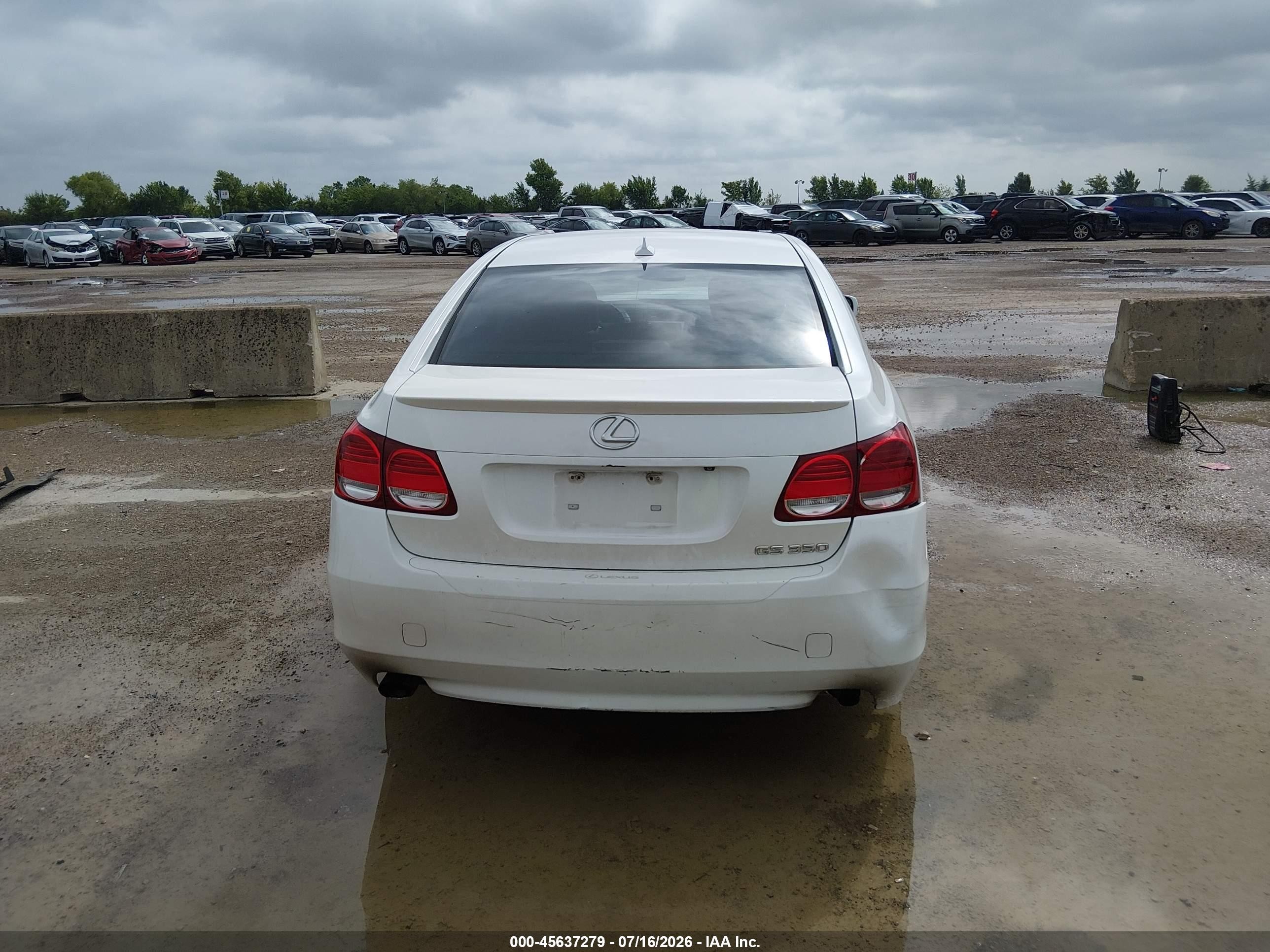 2011 Lexus Gs 350   White vin: JTHBE1KSXB0052249
