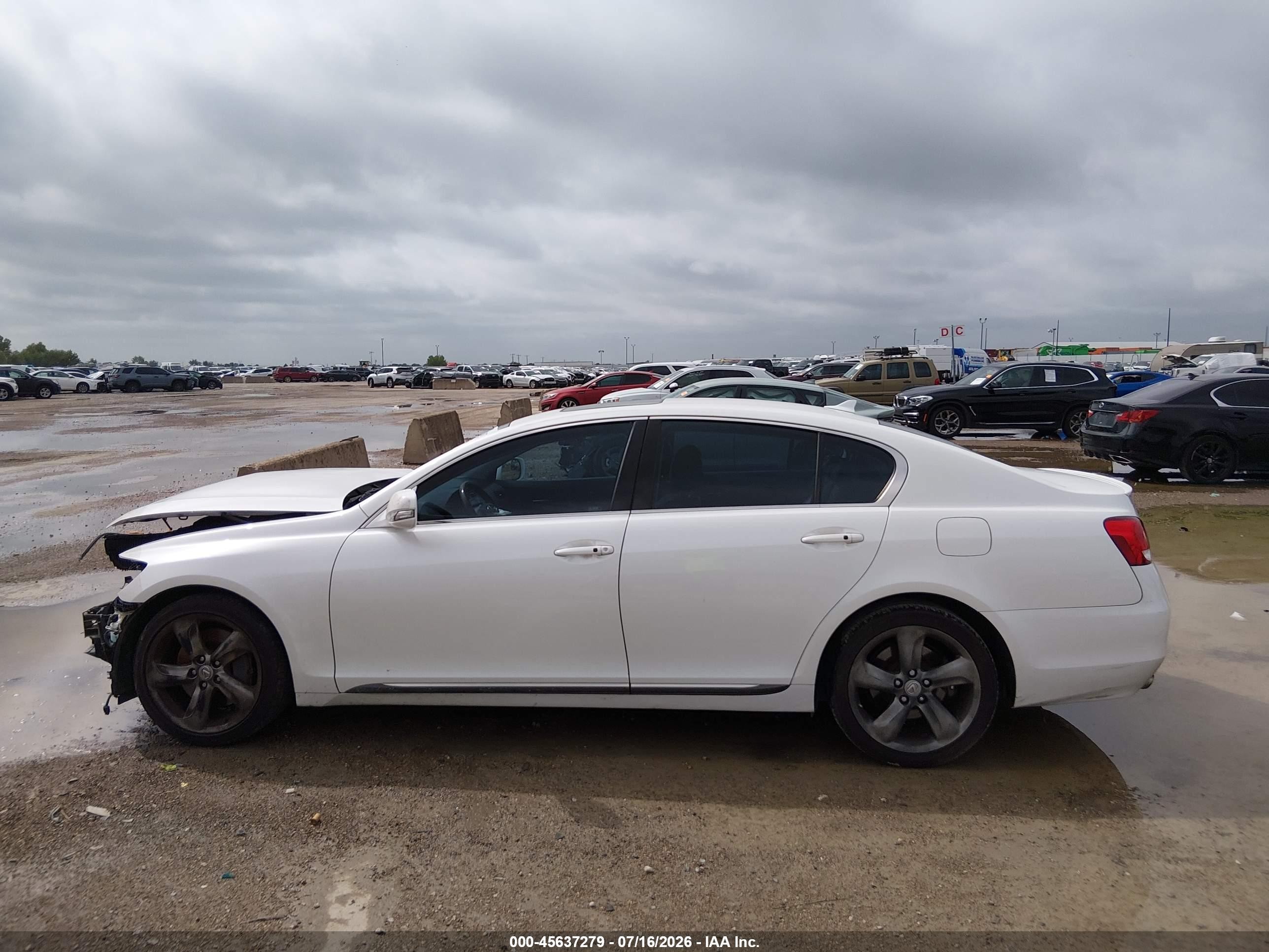 2011 Lexus Gs 350   White vin: JTHBE1KSXB0052249
