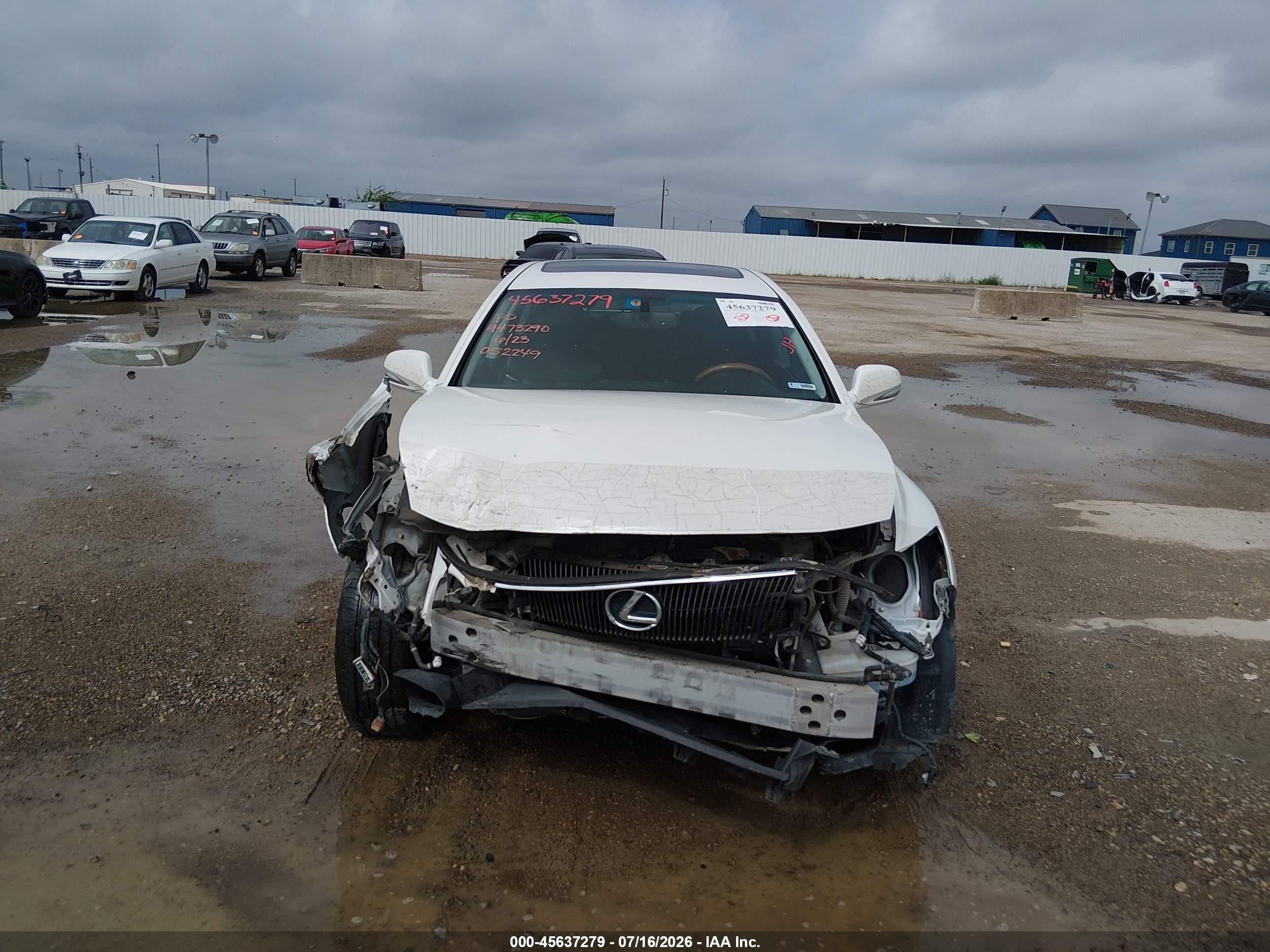 2011 Lexus Gs 350   White vin: JTHBE1KSXB0052249