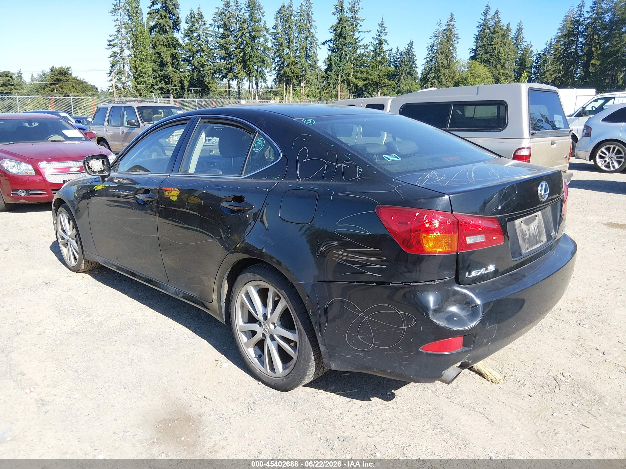 2006 Lexus Is 350 Черный vin: JTHBE262062000395
