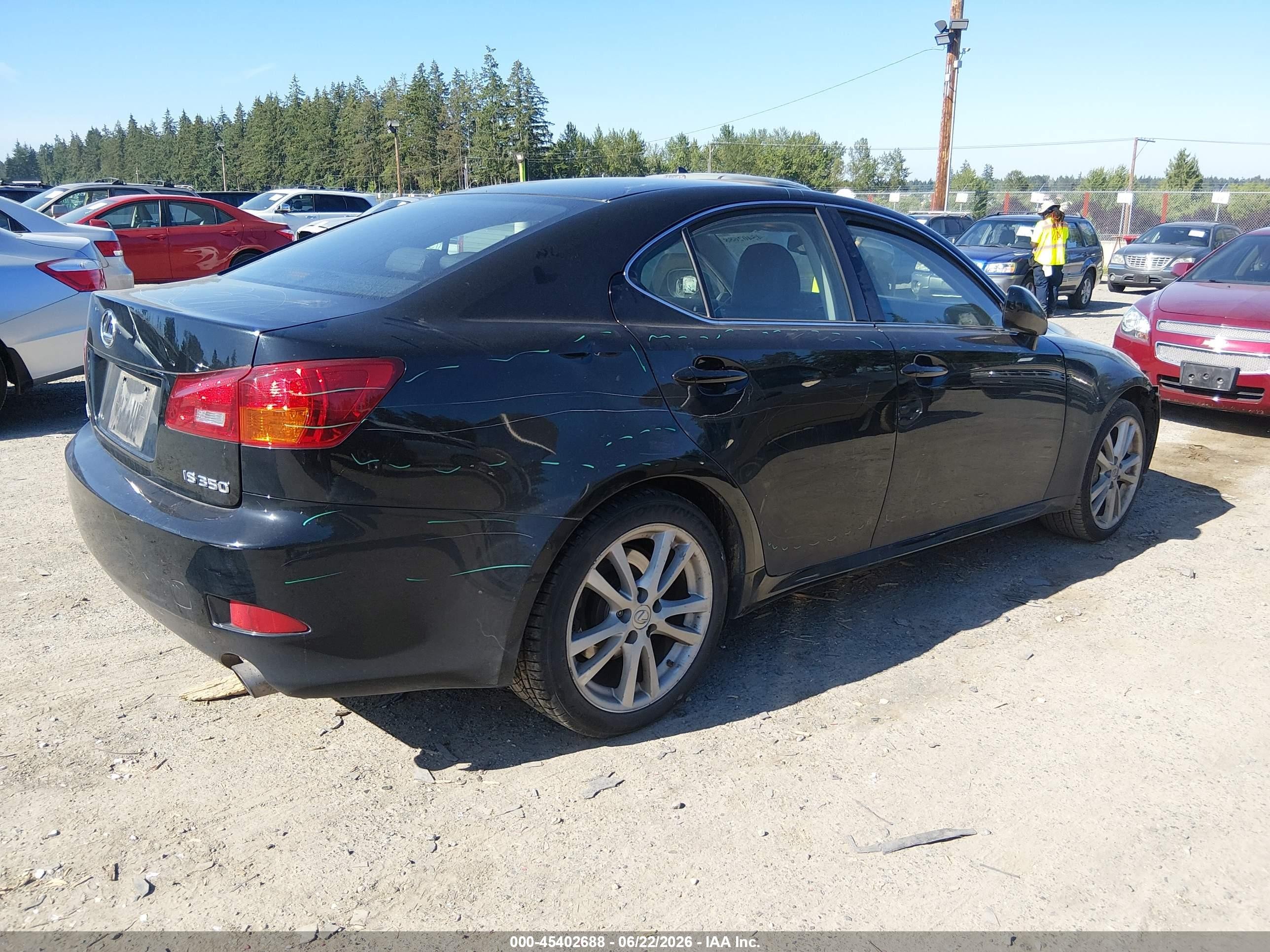 2006 Lexus Is 350 Черный vin: JTHBE262062000395