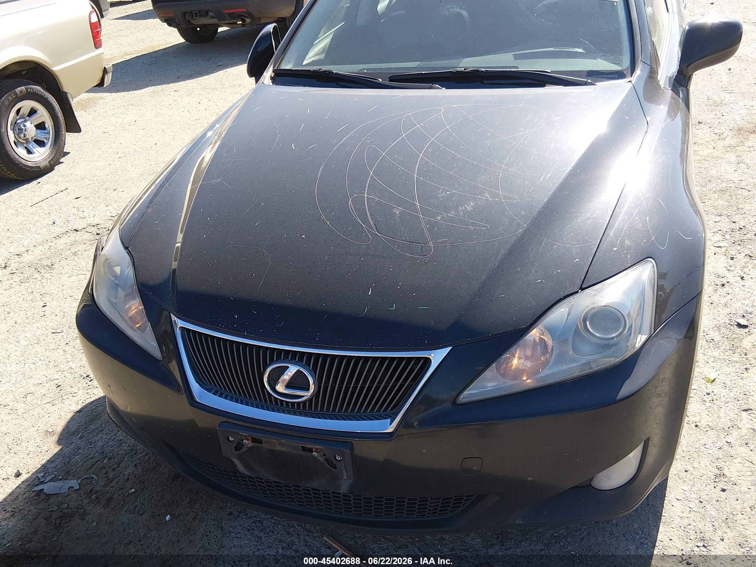 2006 Lexus Is 350 Черный vin: JTHBE262062000395