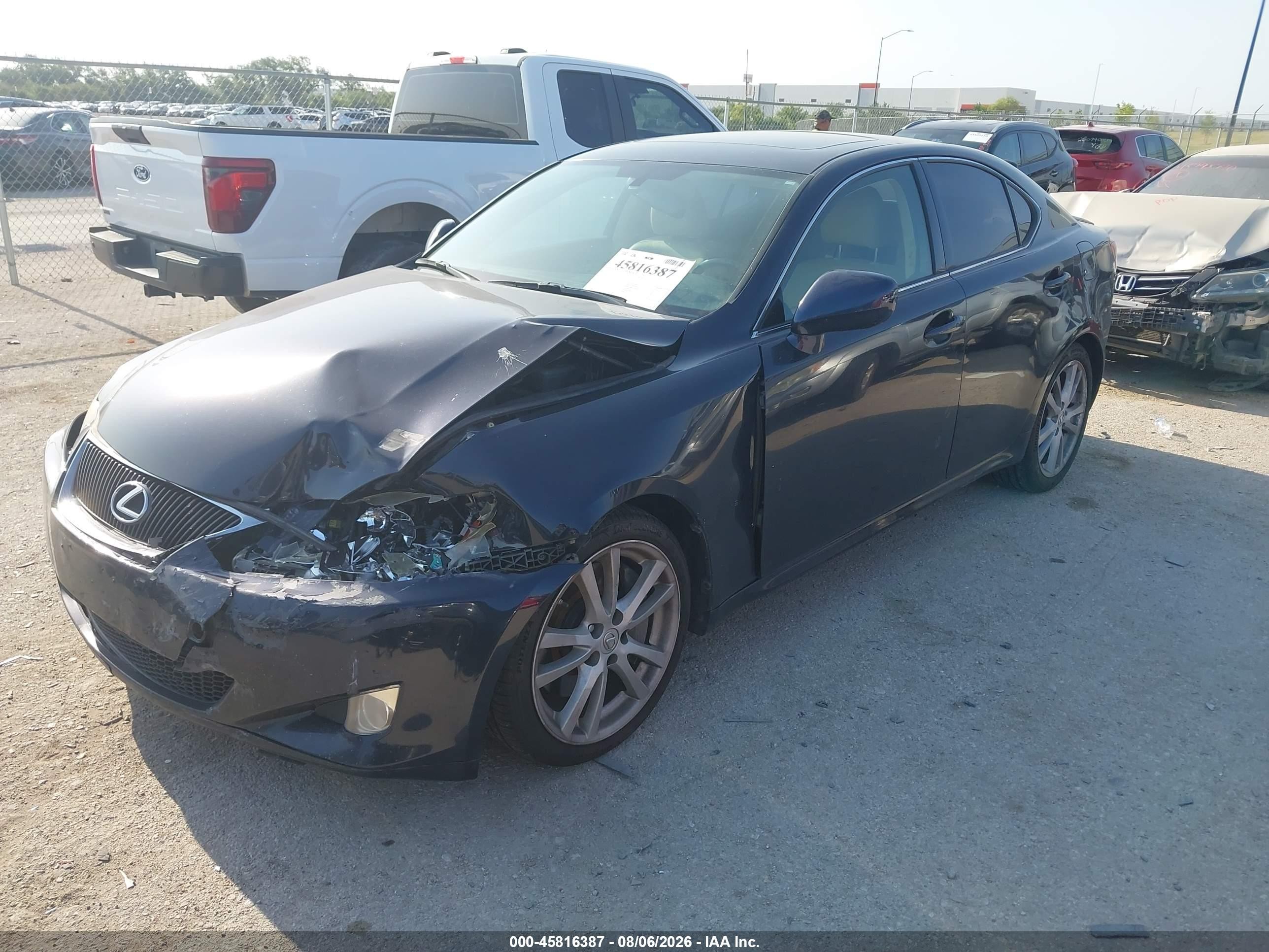 2006 Lexus Is 350   Синий vin: JTHBE262062003233