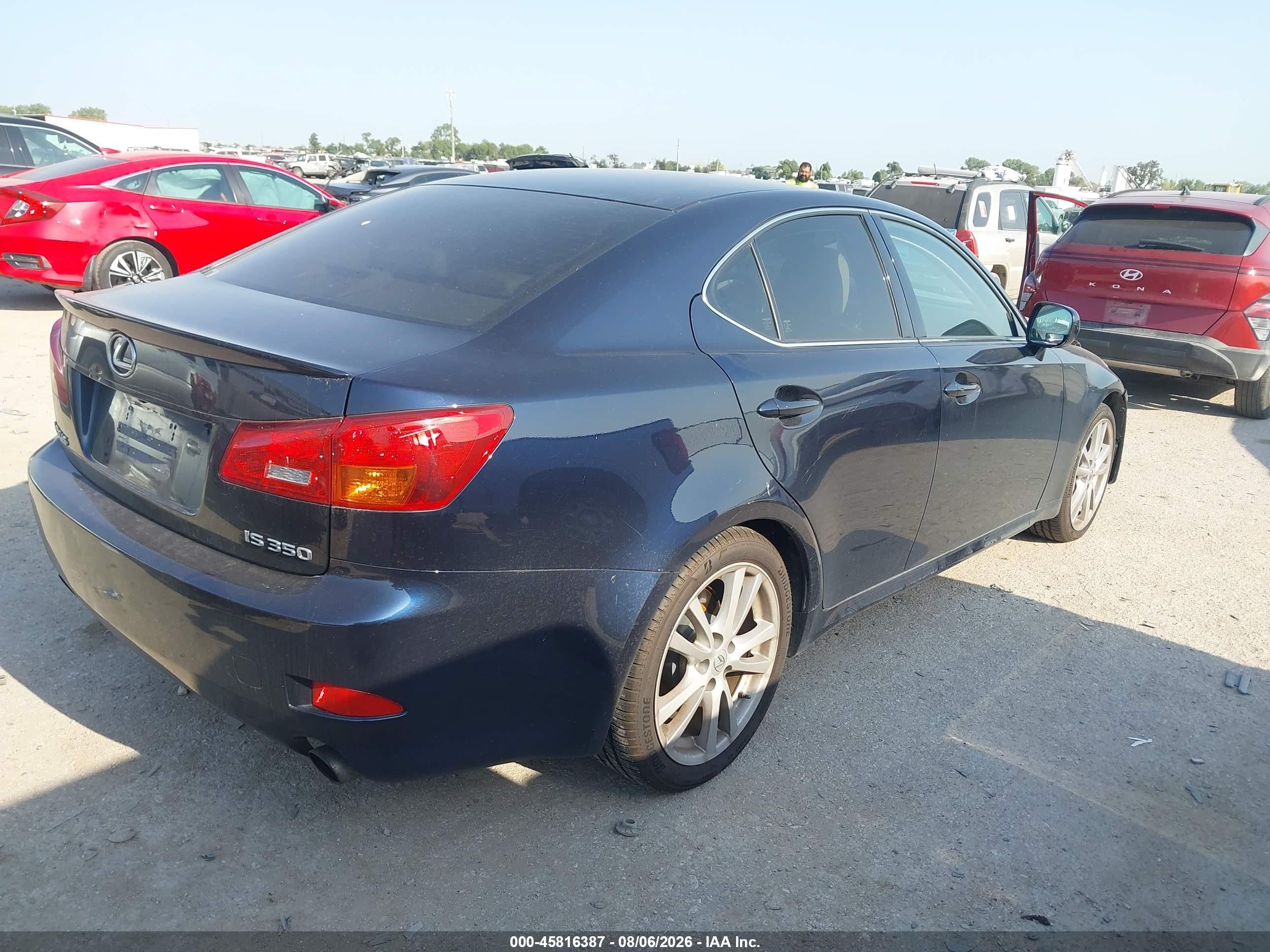 2006 Lexus Is 350   Синий vin: JTHBE262062003233