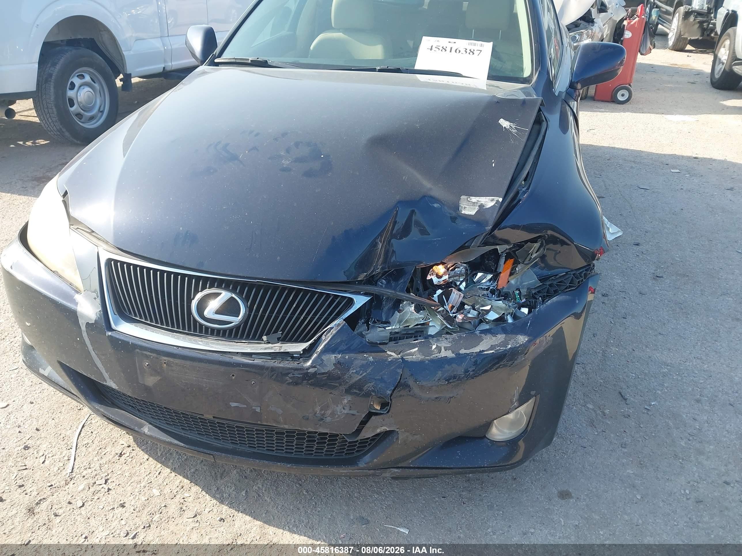 2006 Lexus Is 350   Синий vin: JTHBE262062003233