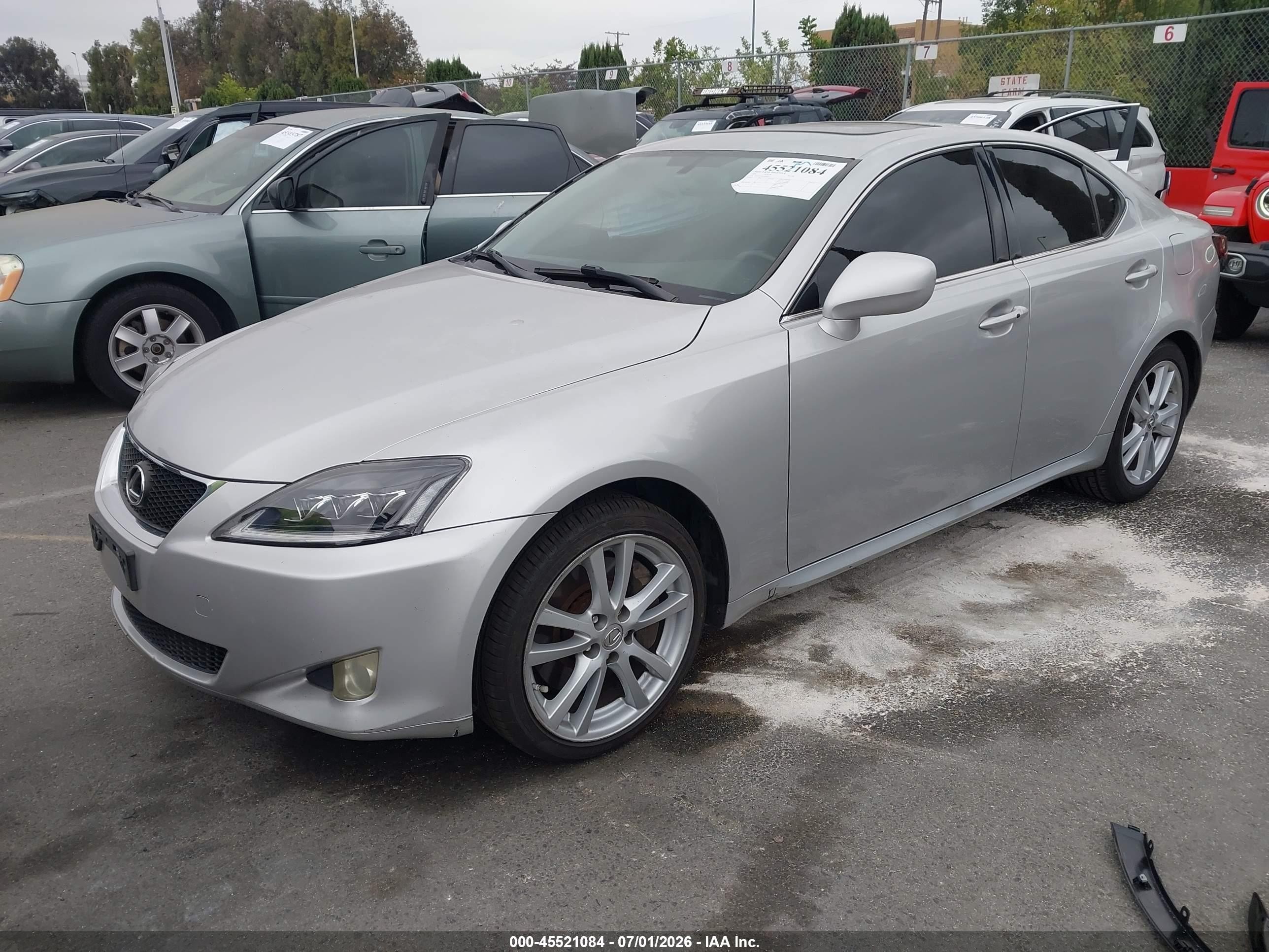 2006 Lexus Is 350   Silver vin: JTHBE262062005113