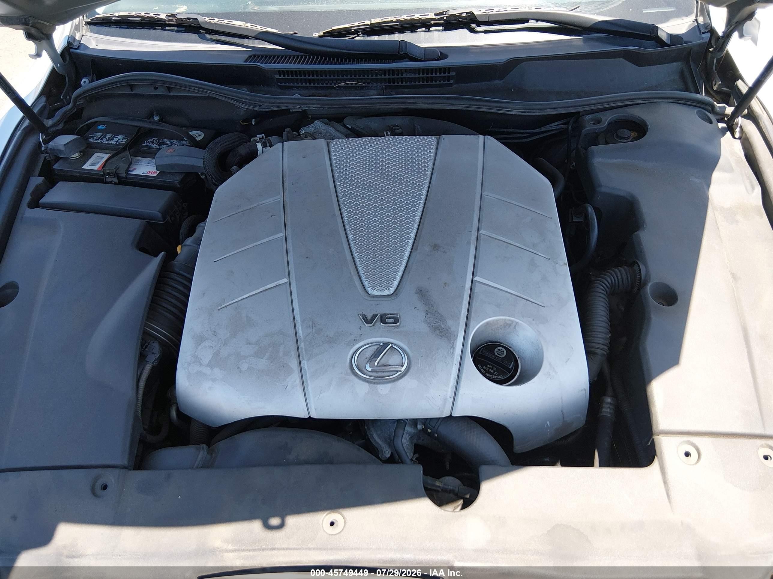 2007 Lexus Is 350   Silver vin: JTHBE262072008028
