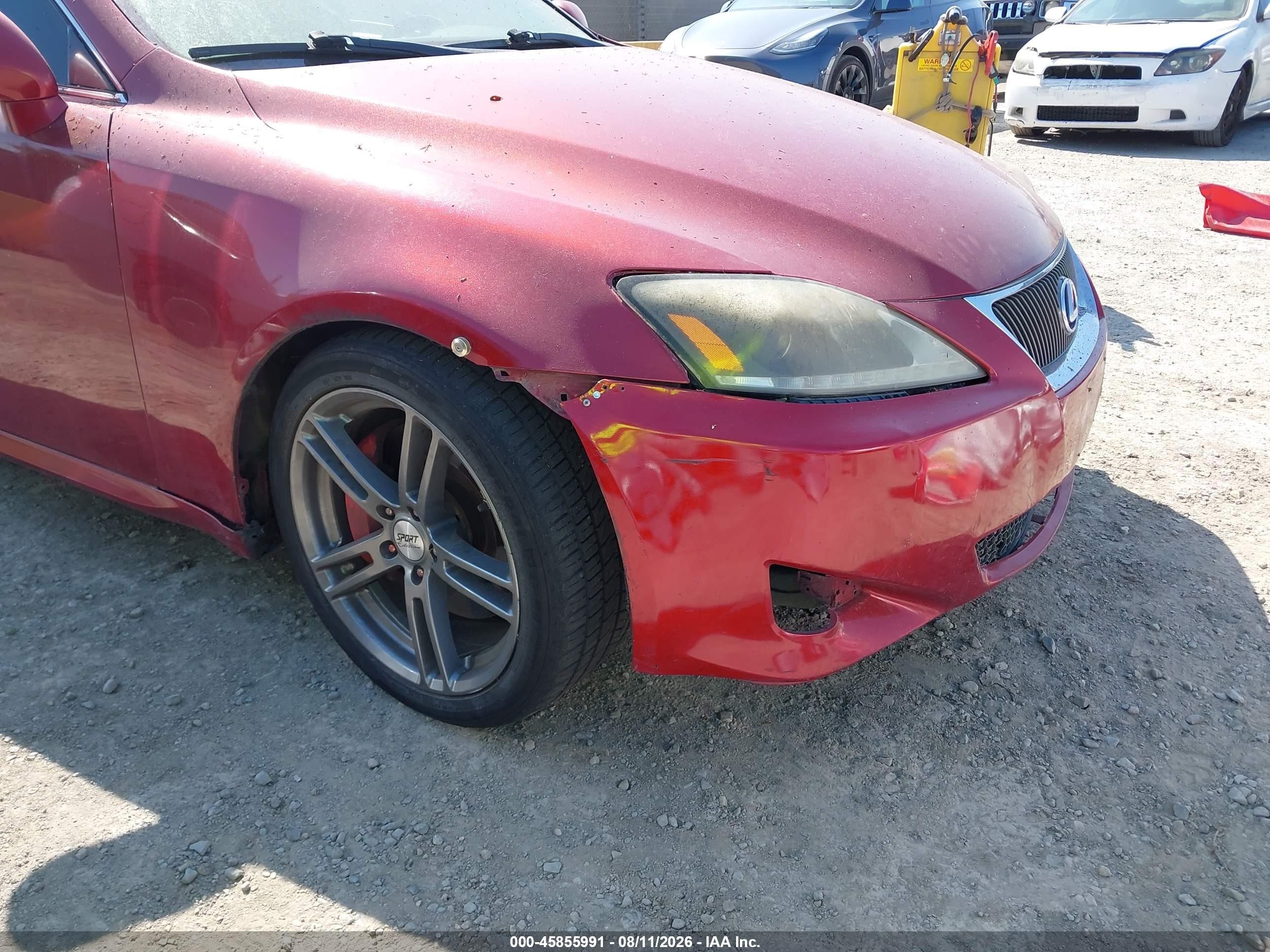 2006 Lexus Is 350   Red vin: JTHBE262165002039