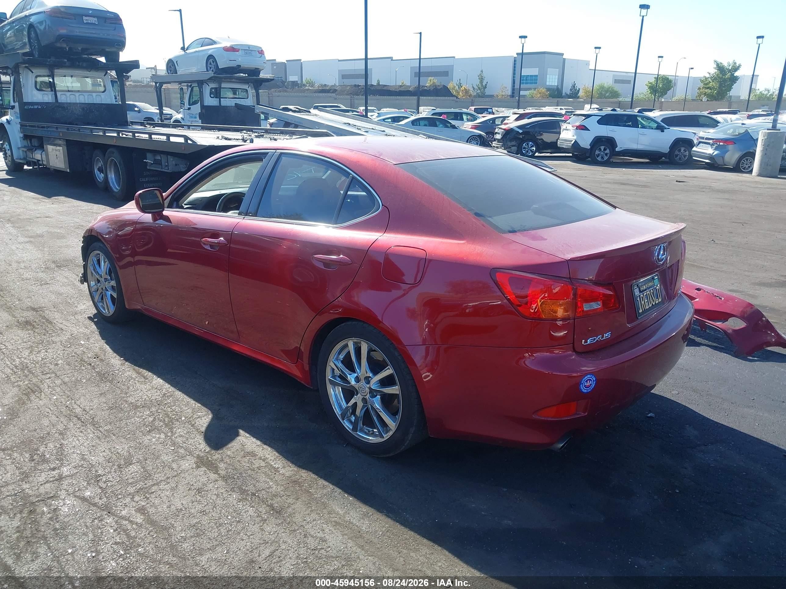 2006 Lexus Is 350   Red vin: JTHBE262165002669