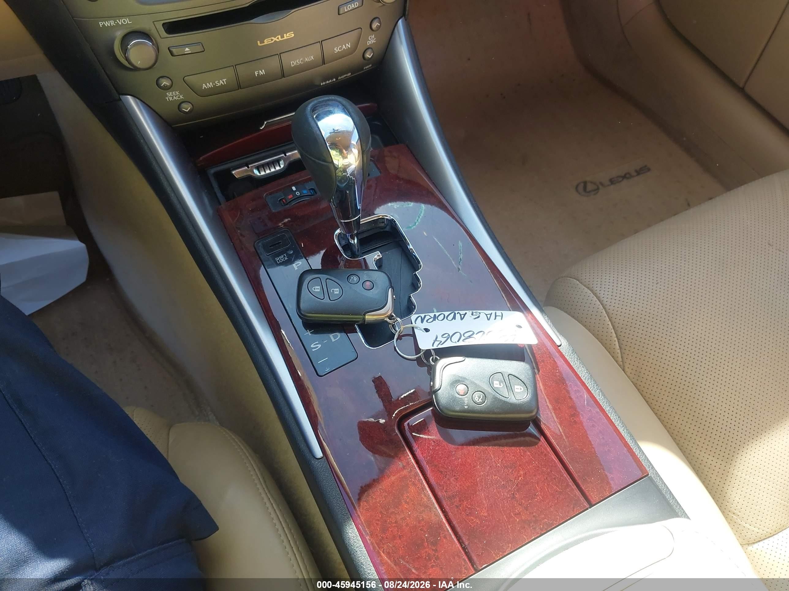 2006 Lexus Is 350   Red vin: JTHBE262165002669