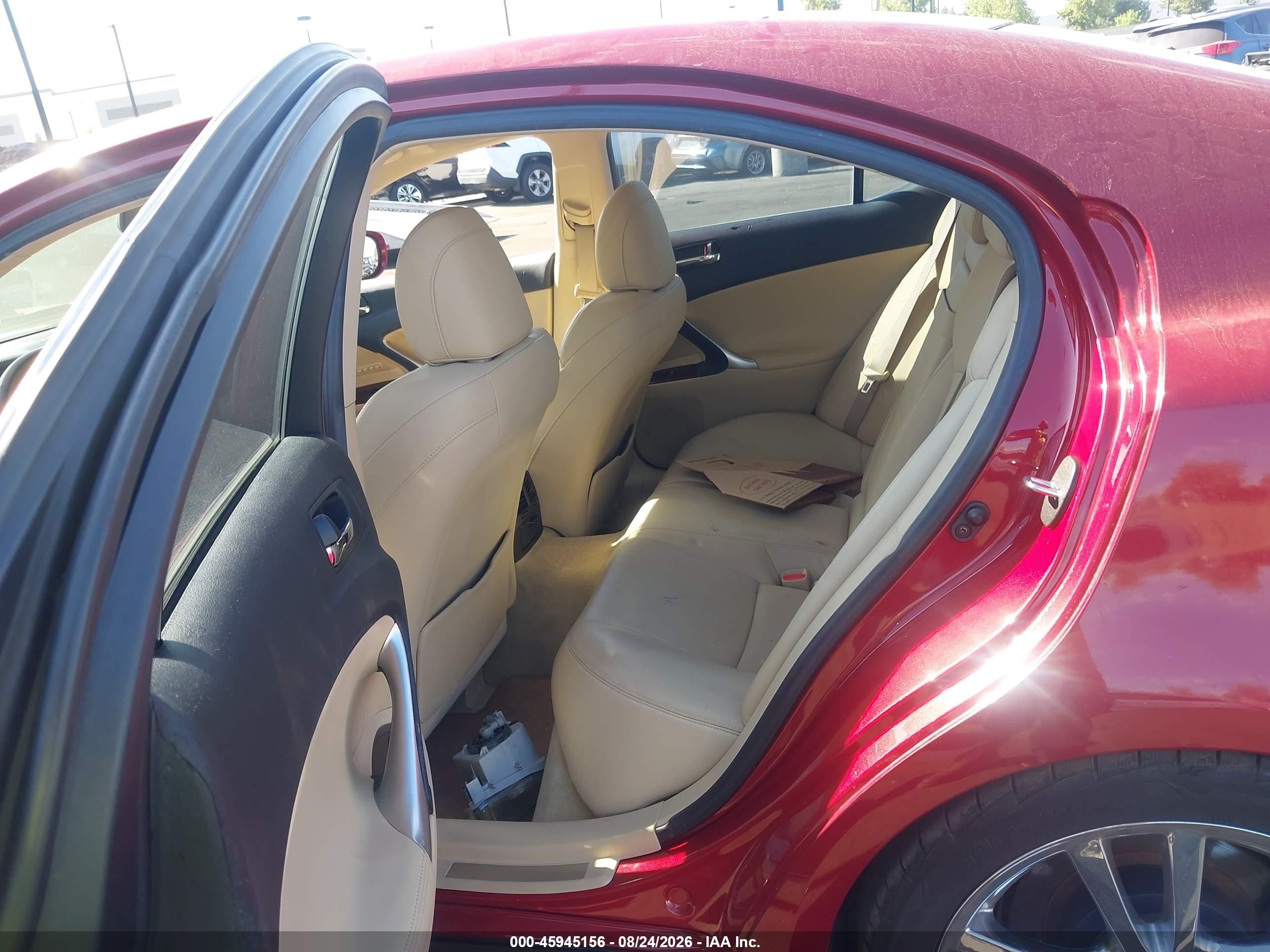 2006 Lexus Is 350   Red vin: JTHBE262165002669