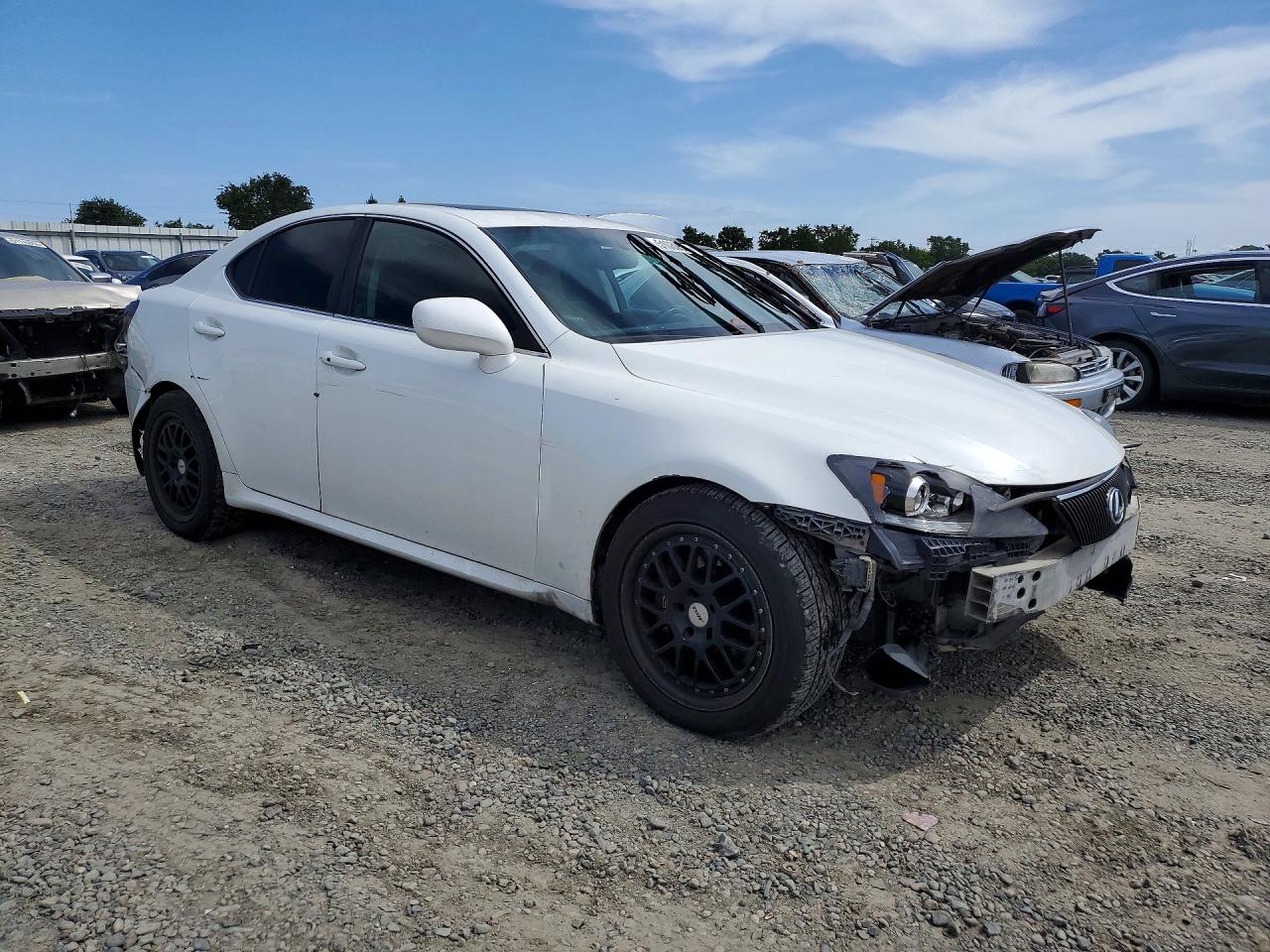 2007 Lexus Is 350 White vin: JTHBE262172010256
