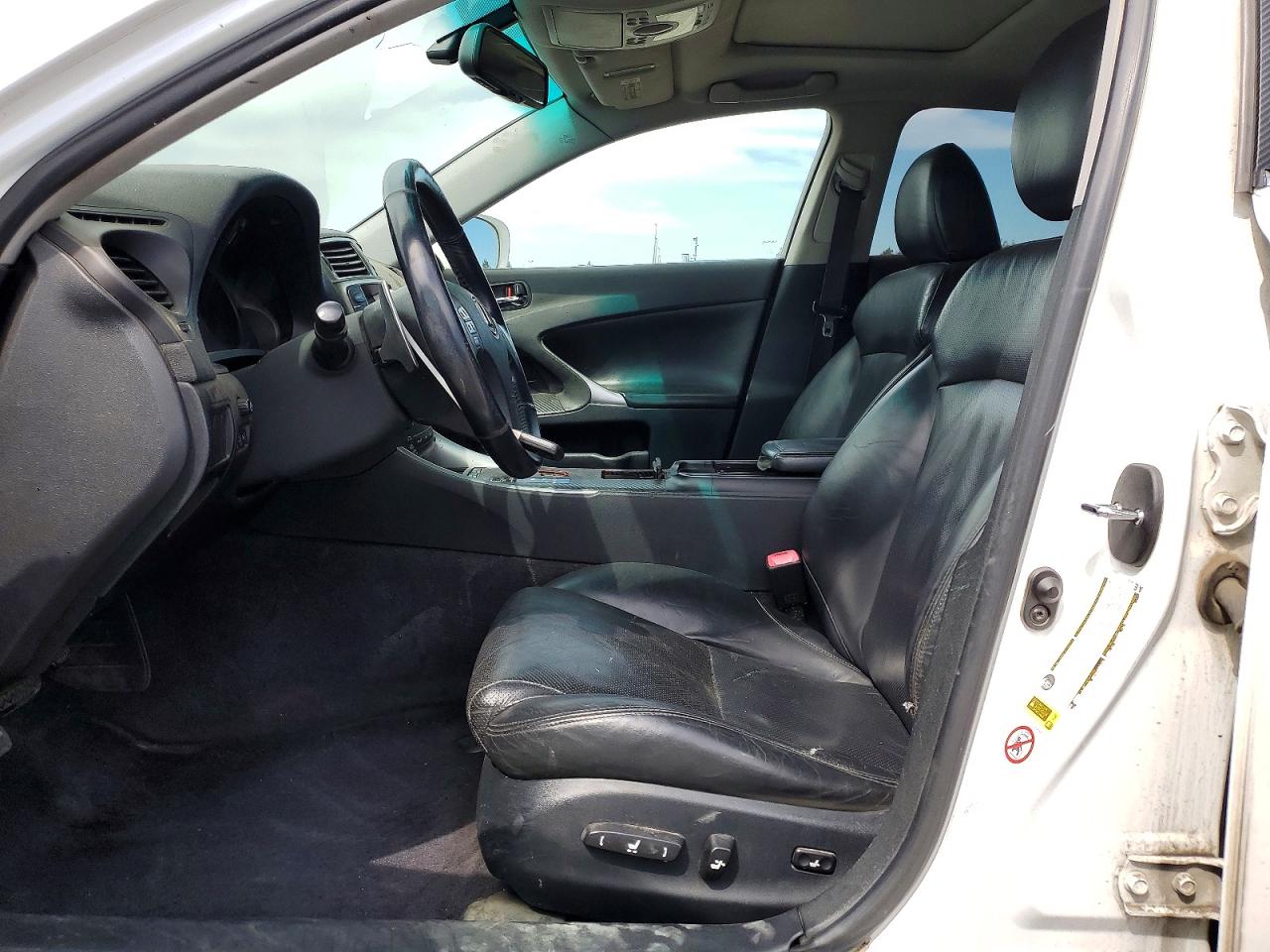 2007 Lexus Is 350 White vin: JTHBE262172010256