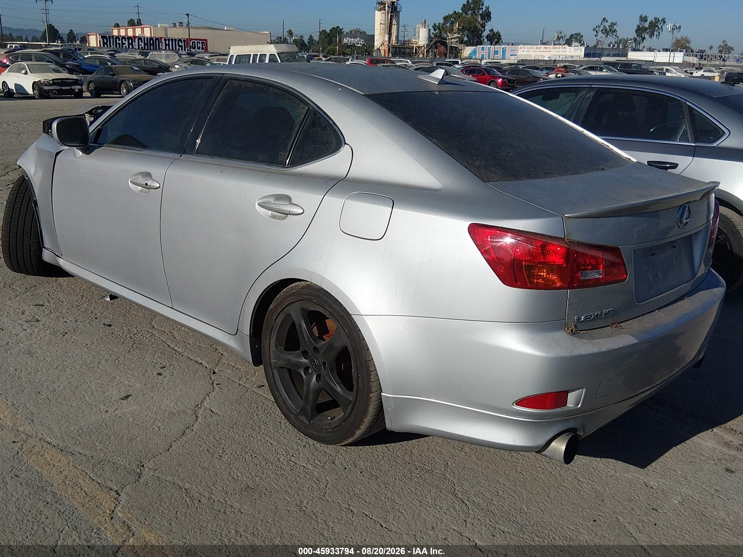 2008 Lexus Is 350   Silver vin: JTHBE262182015894