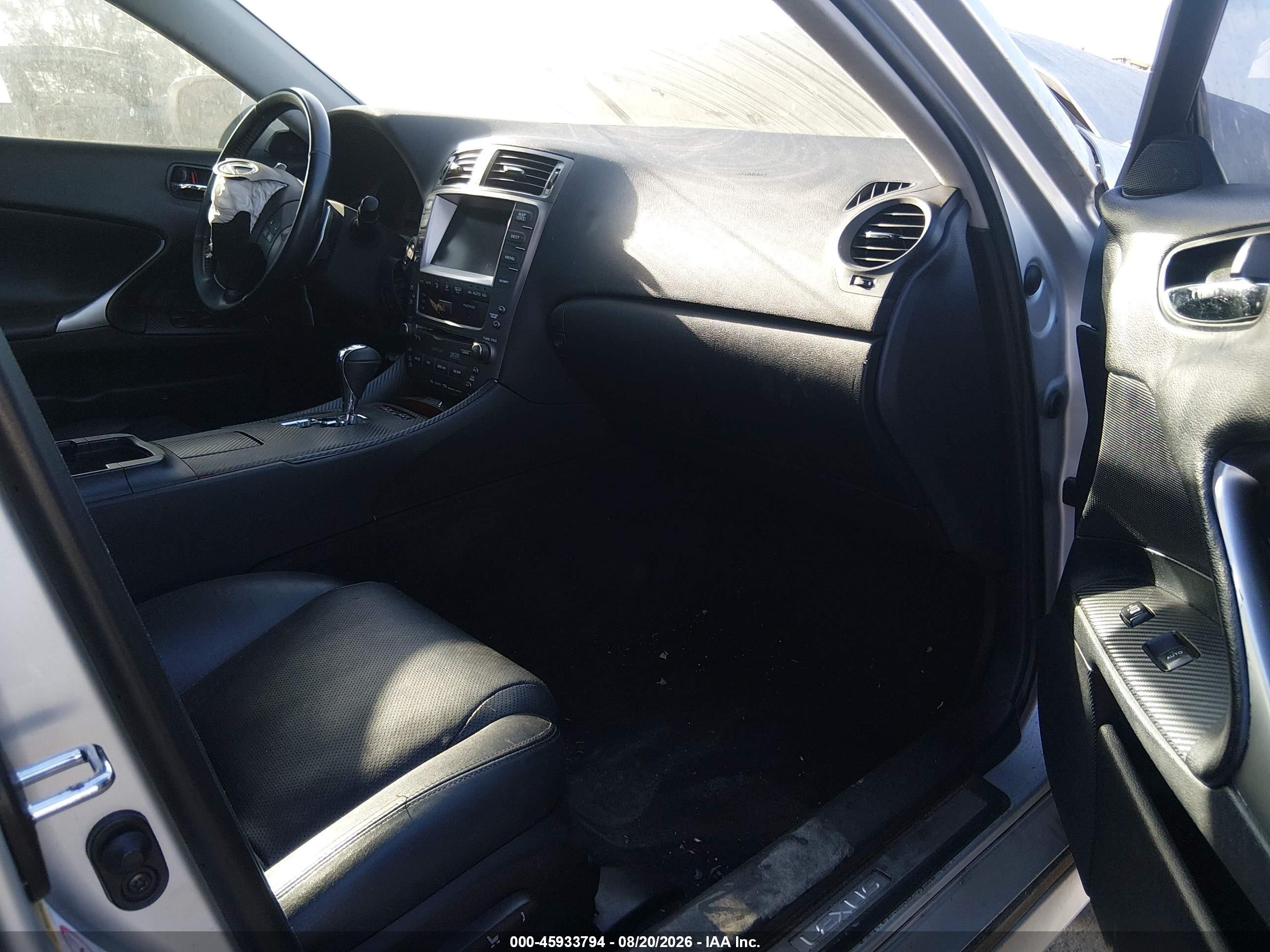 2008 Lexus Is 350   Silver vin: JTHBE262182015894