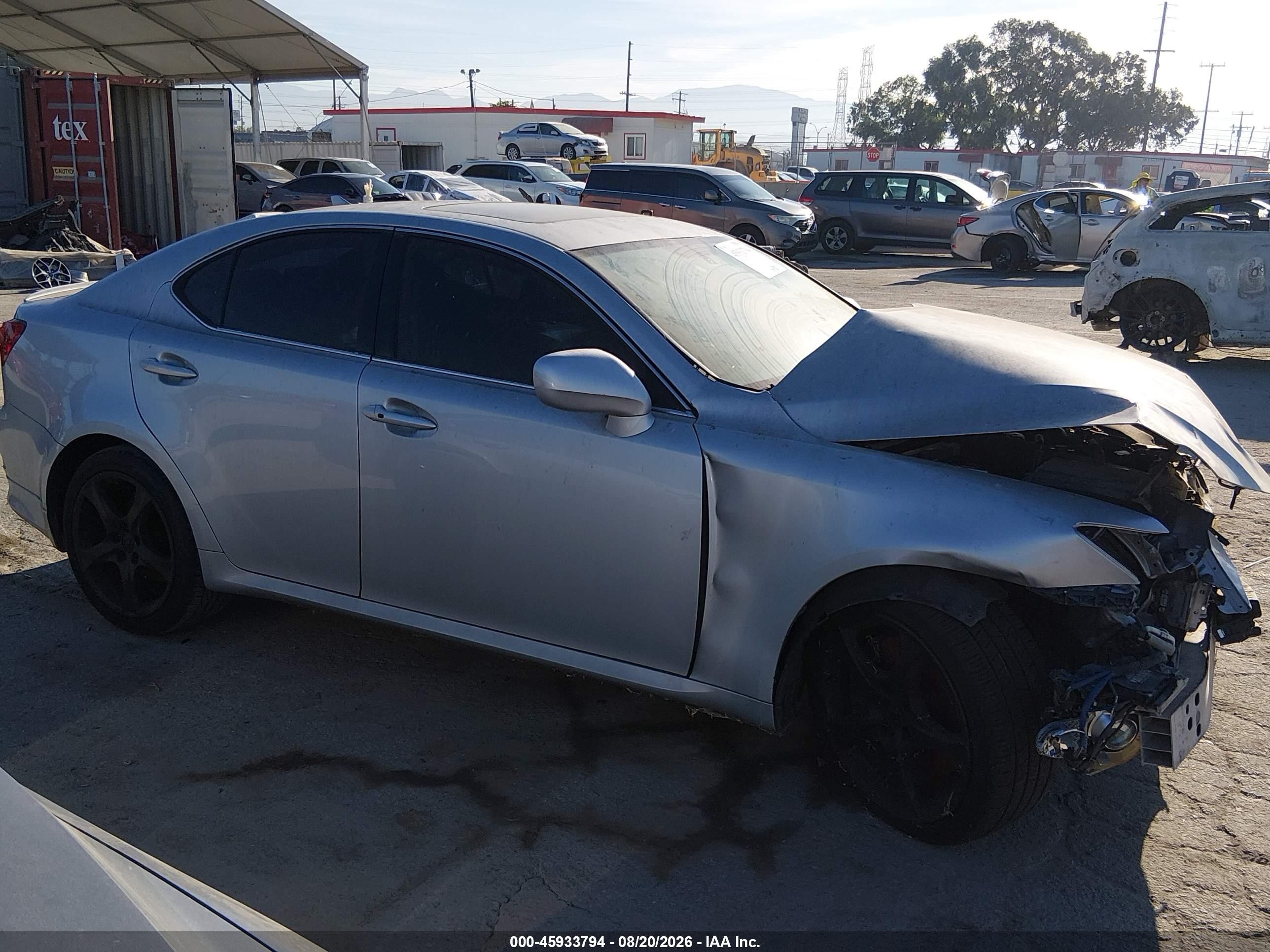 2008 Lexus Is 350   Silver vin: JTHBE262182015894