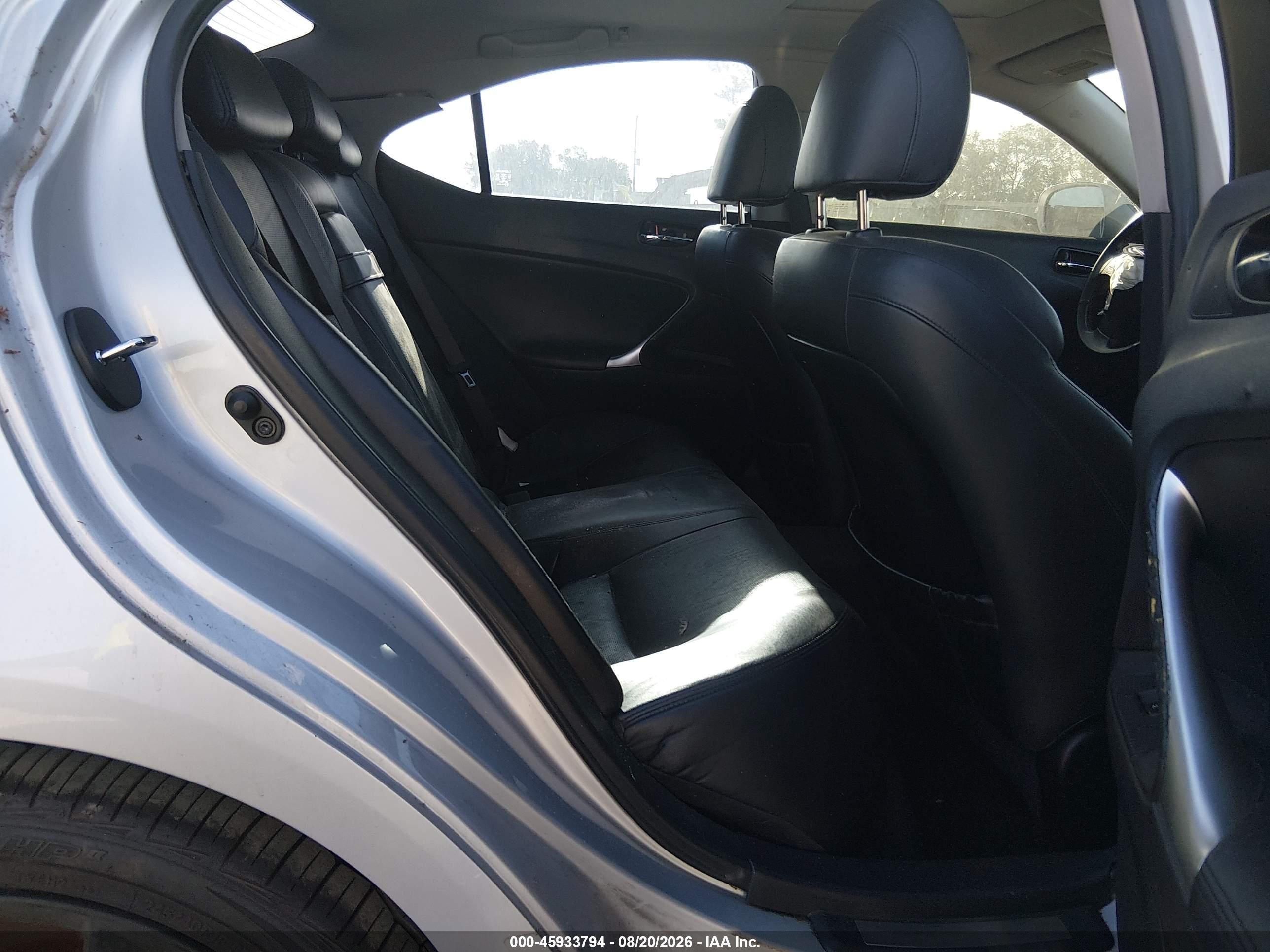 2008 Lexus Is 350   Silver vin: JTHBE262182015894