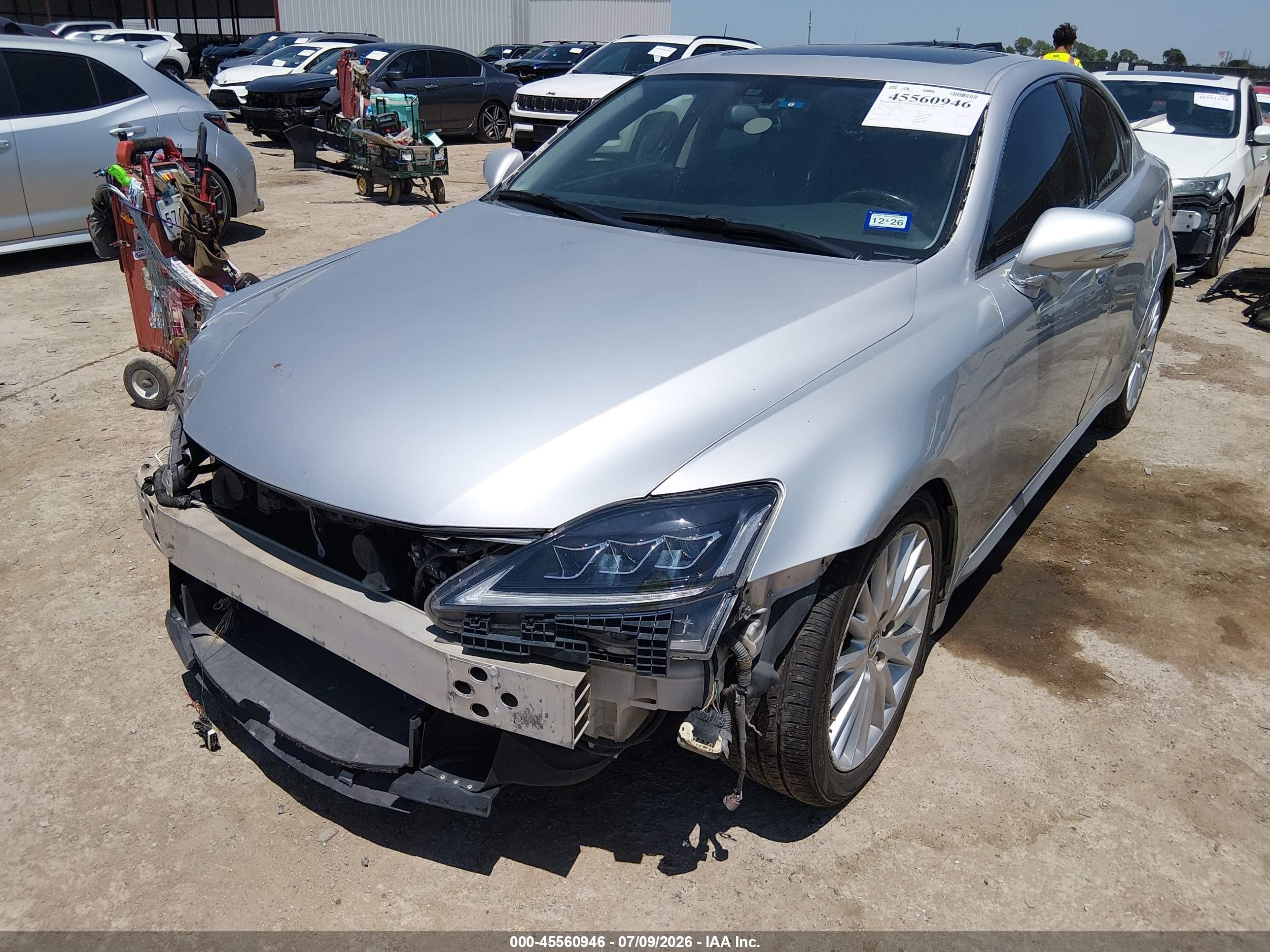2009 Lexus Is 350   Silver vin: JTHBE262192016688