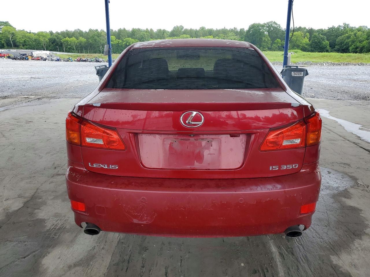 2006 Lexus Is 350 Red vin: JTHBE262265000512