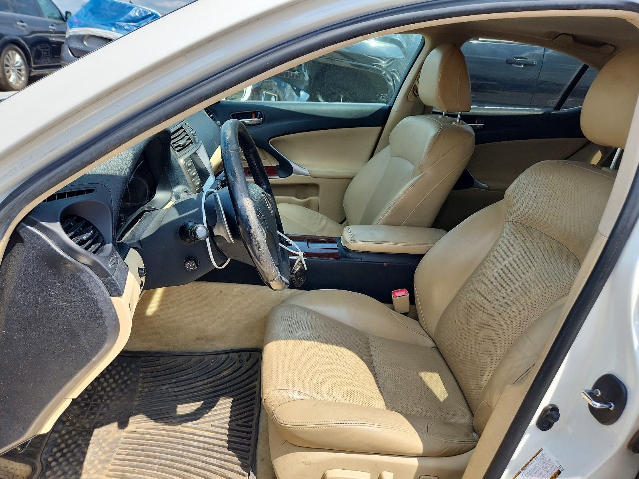 2007 Lexus Is 350 White vin: JTHBE262275016047