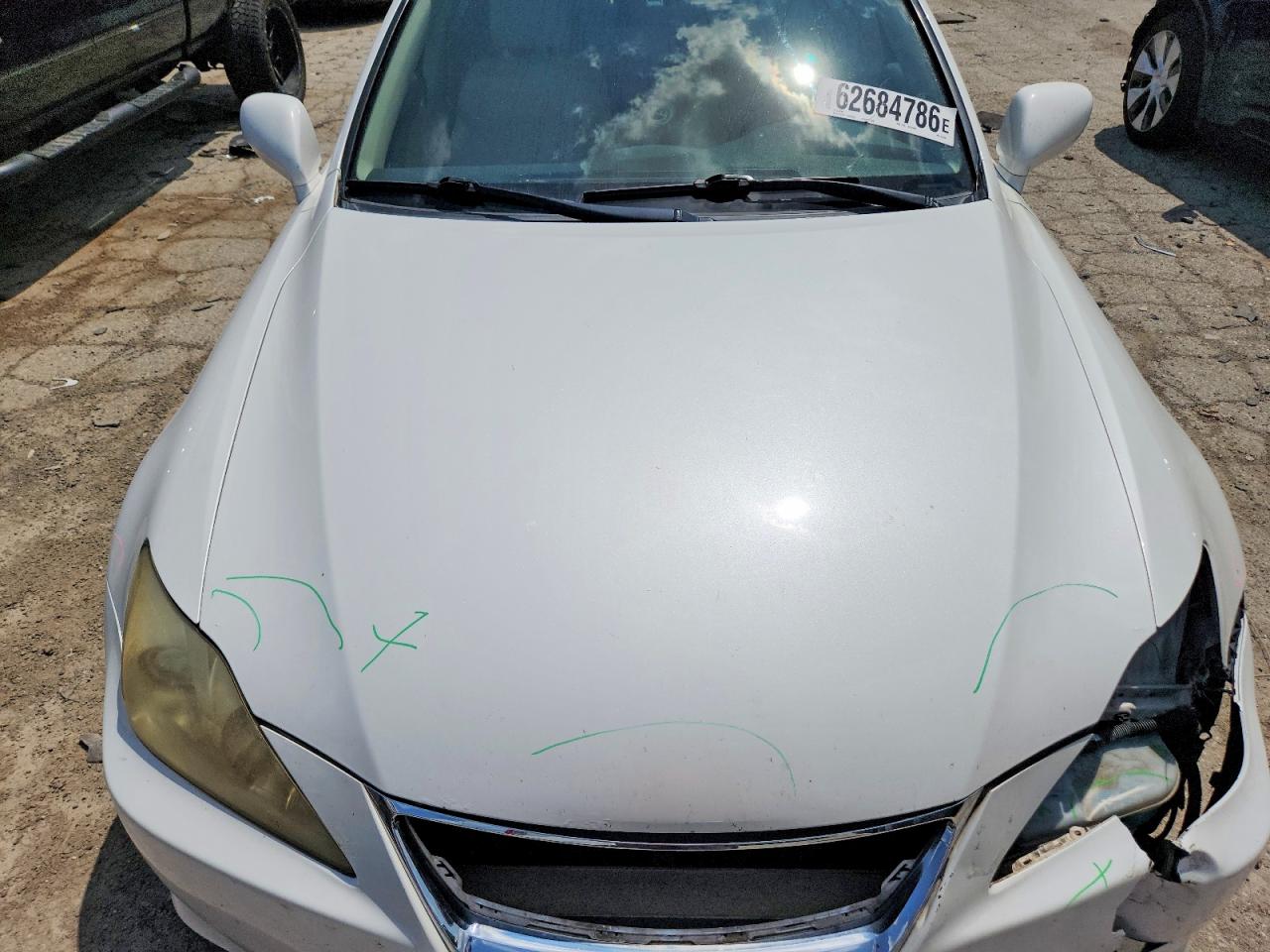2007 Lexus Is 350 White vin: JTHBE262275016047