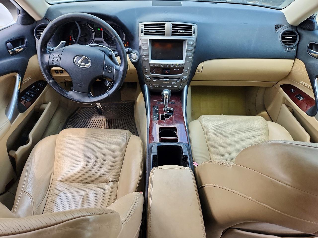 2007 Lexus Is 350 White vin: JTHBE262275016047