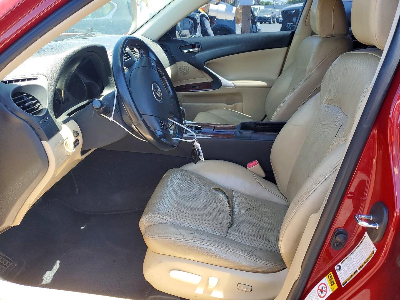 2008 Lexus Is 350 Burgundy vin: JTHBE262285020052