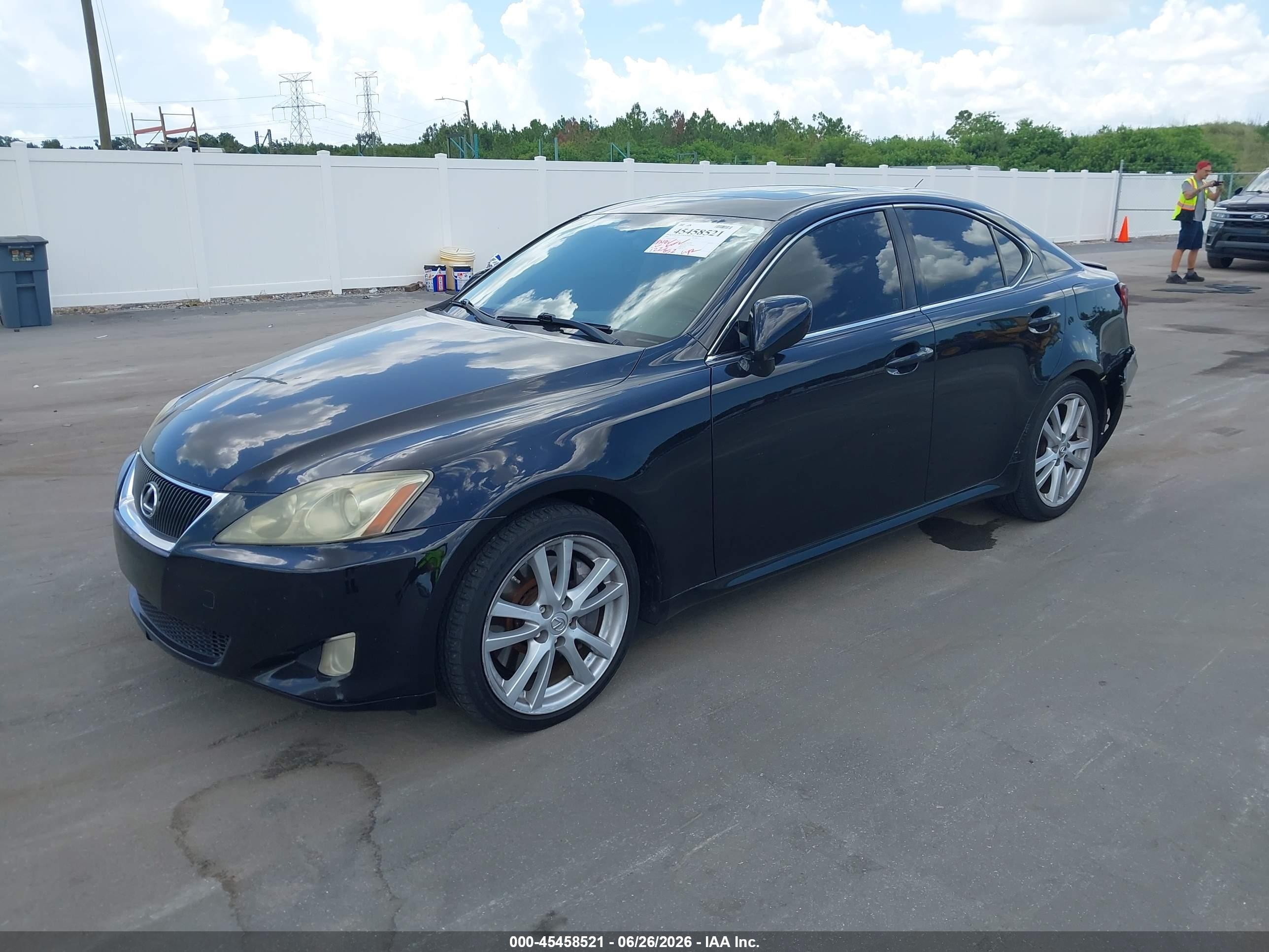 2006 Lexus Is 350   Black vin: JTHBE262362005915