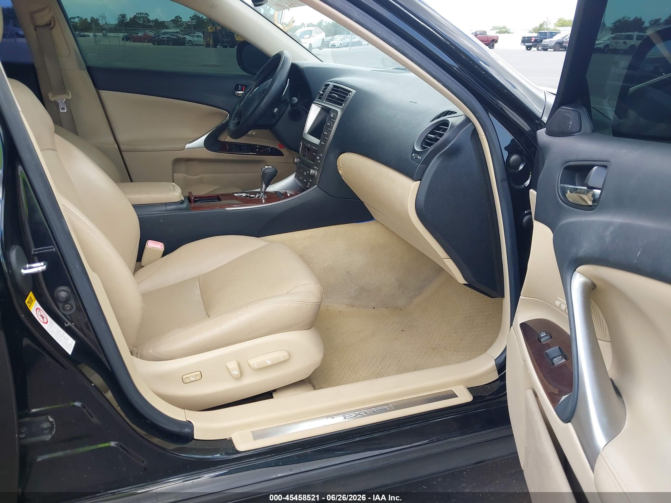 2006 Lexus Is 350   Black vin: JTHBE262362005915