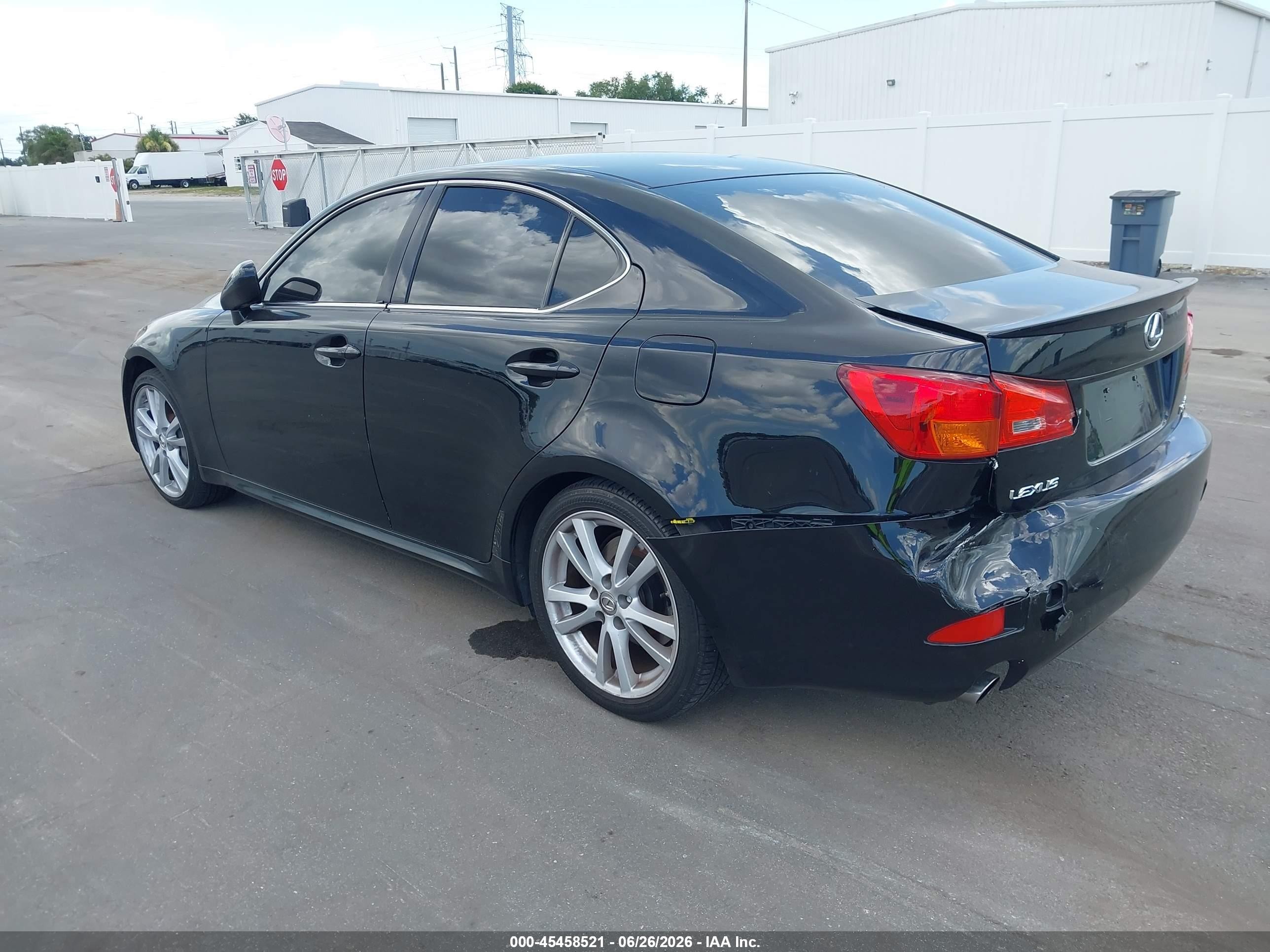 2006 Lexus Is 350   Black vin: JTHBE262362005915
