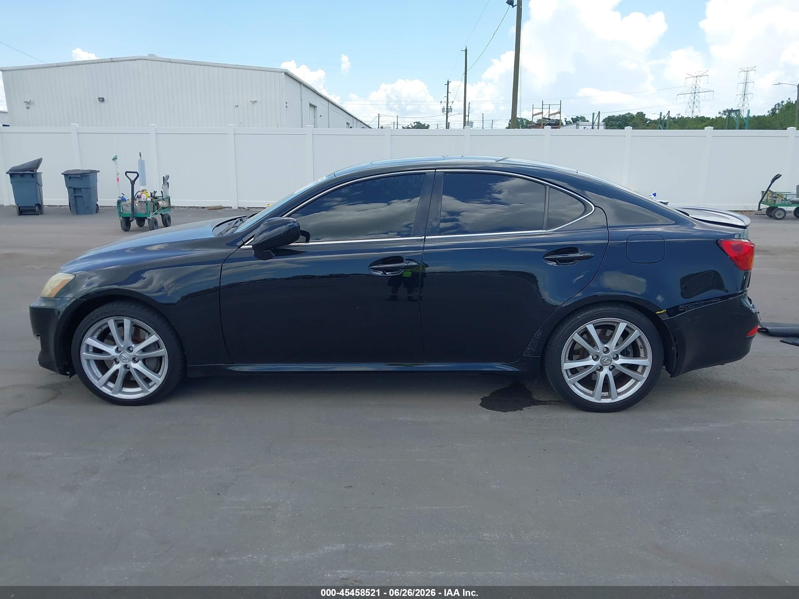 2006 Lexus Is 350   Black vin: JTHBE262362005915