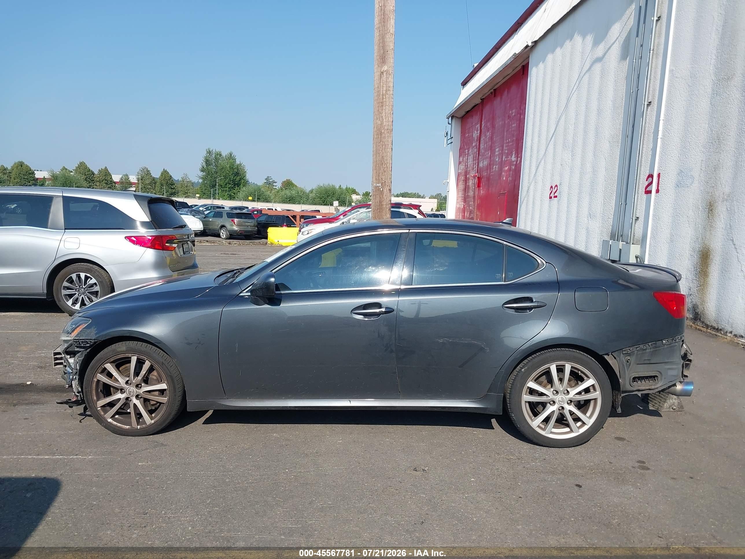 2007 Lexus Is 350   Black vin: JTHBE262375014873