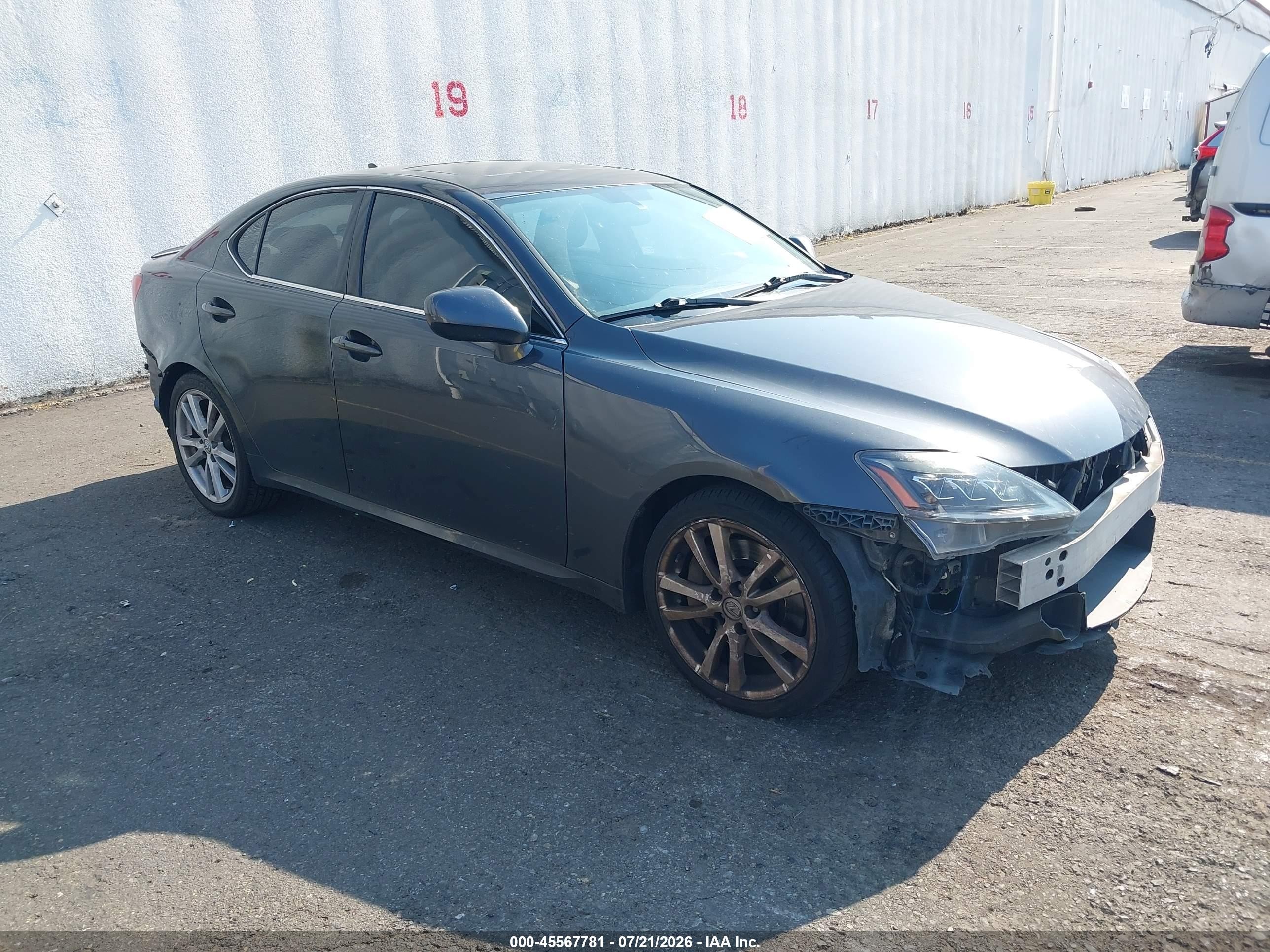 2007 Lexus Is 350   Black vin: JTHBE262375014873