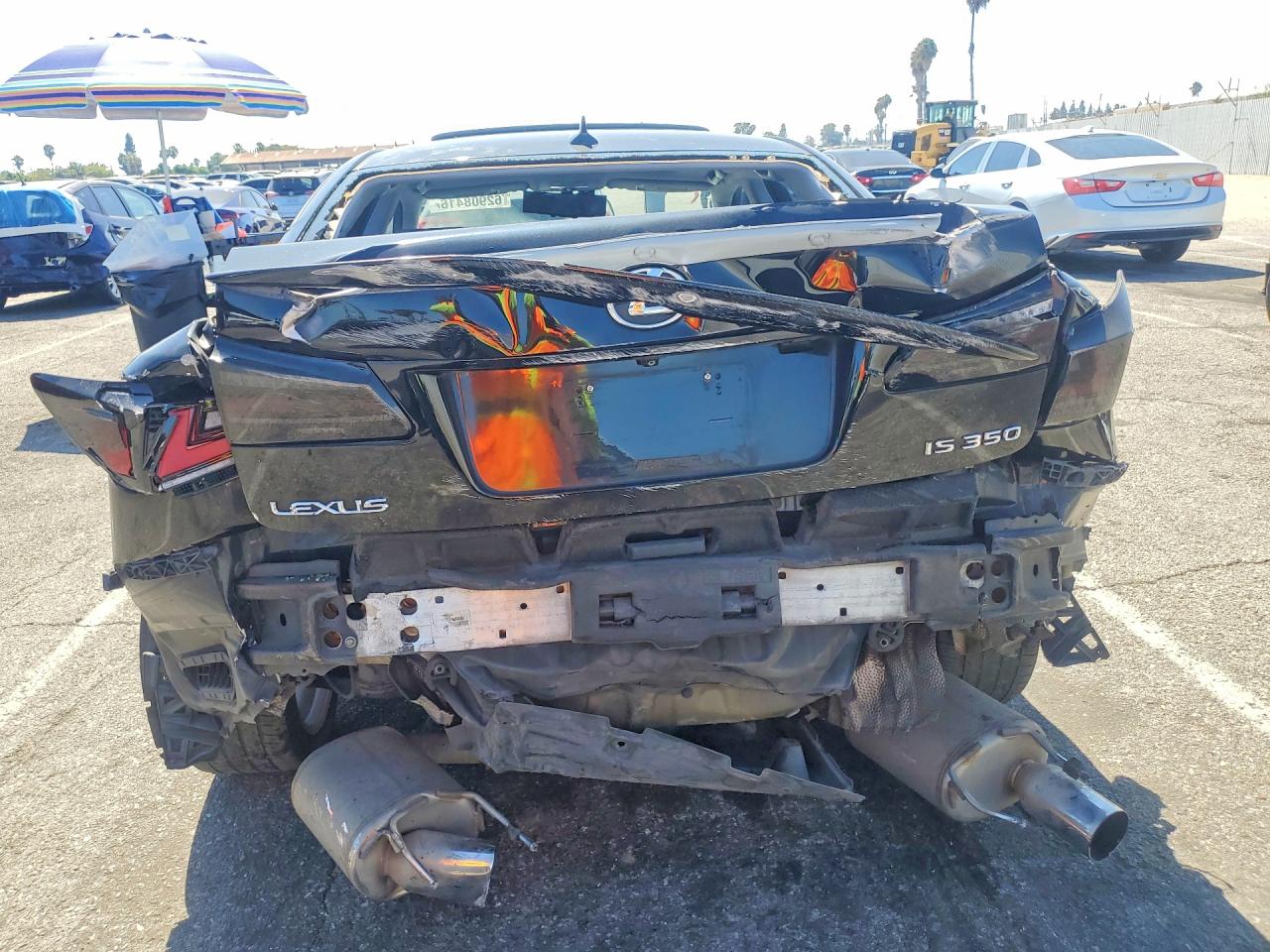 2008 Lexus Is 350 Black vin: JTHBE262382014200