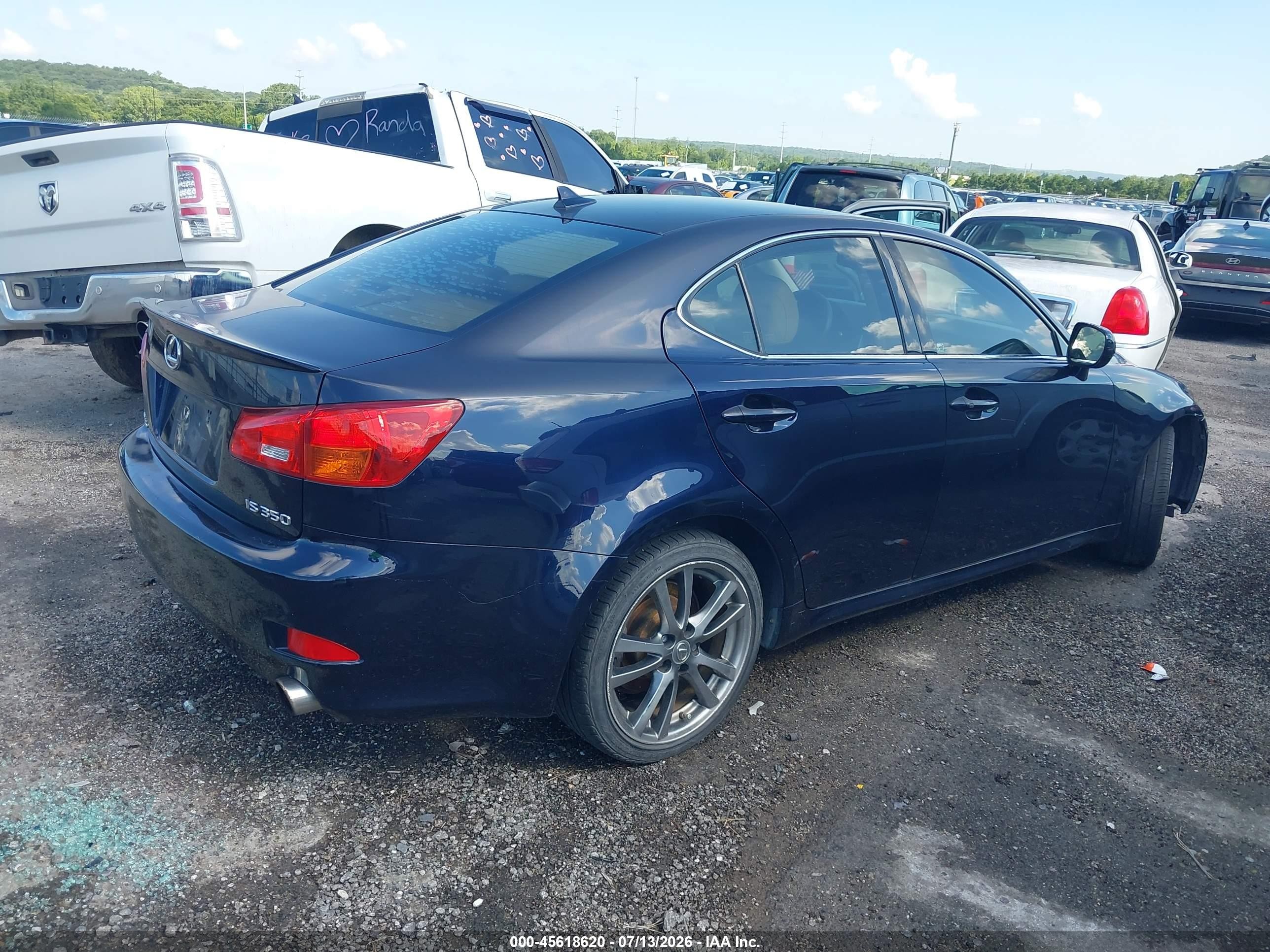 2008 Lexus Is 350   Black vin: JTHBE262382014696