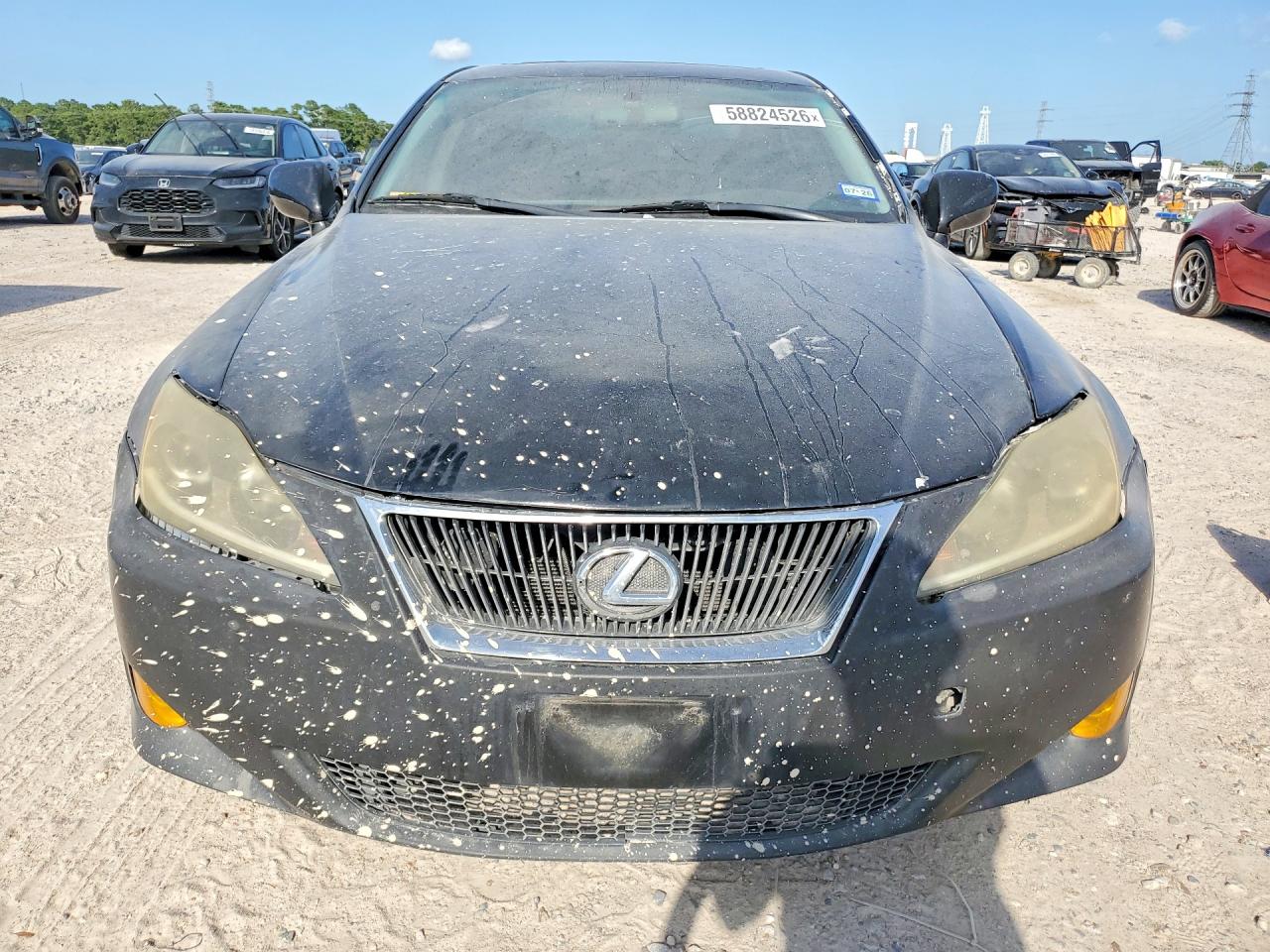 2008 Lexus Is 350 Black vin: JTHBE262382014858