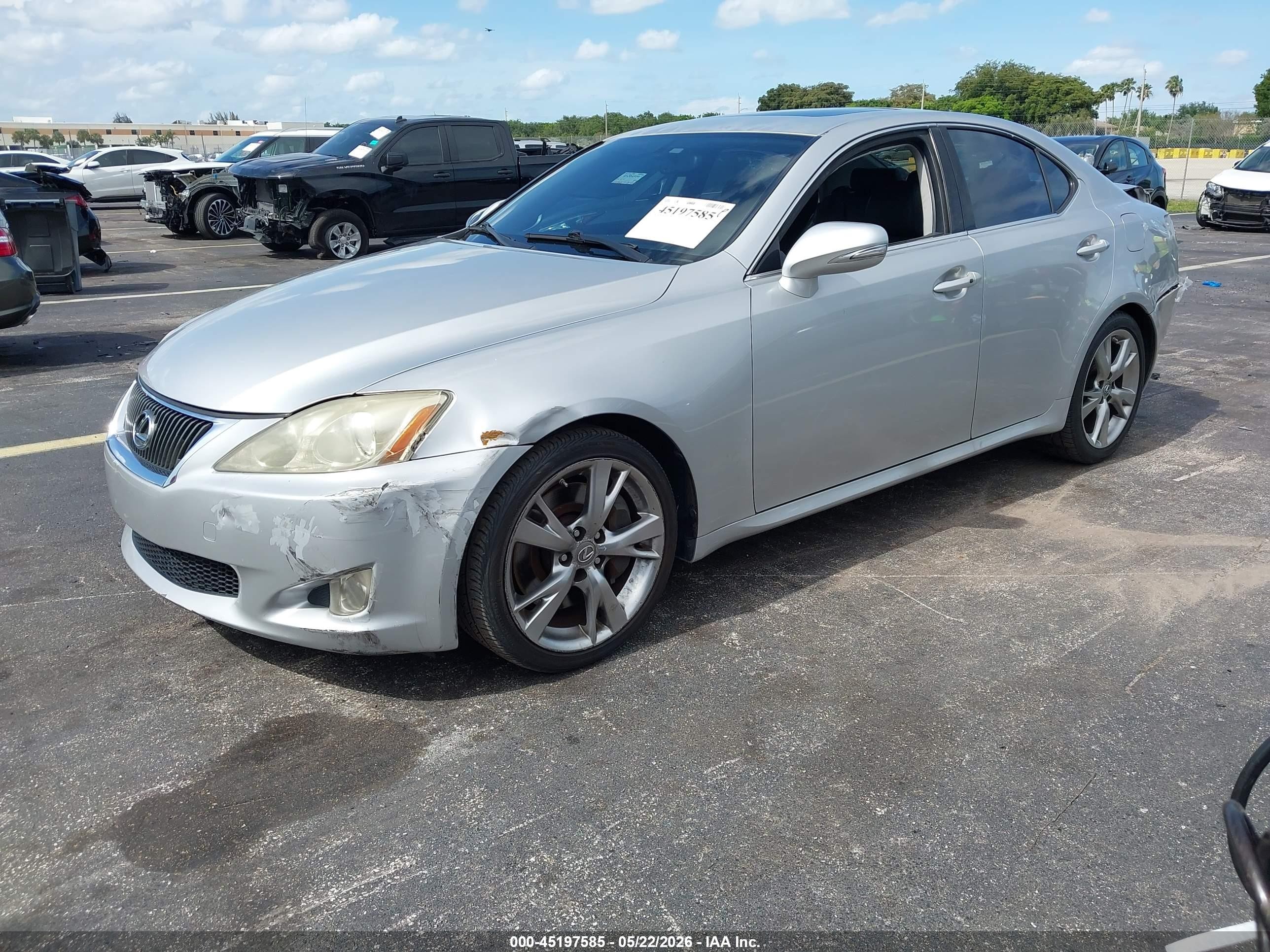 2009 Lexus Is 350   Silver vin: JTHBE262392016370