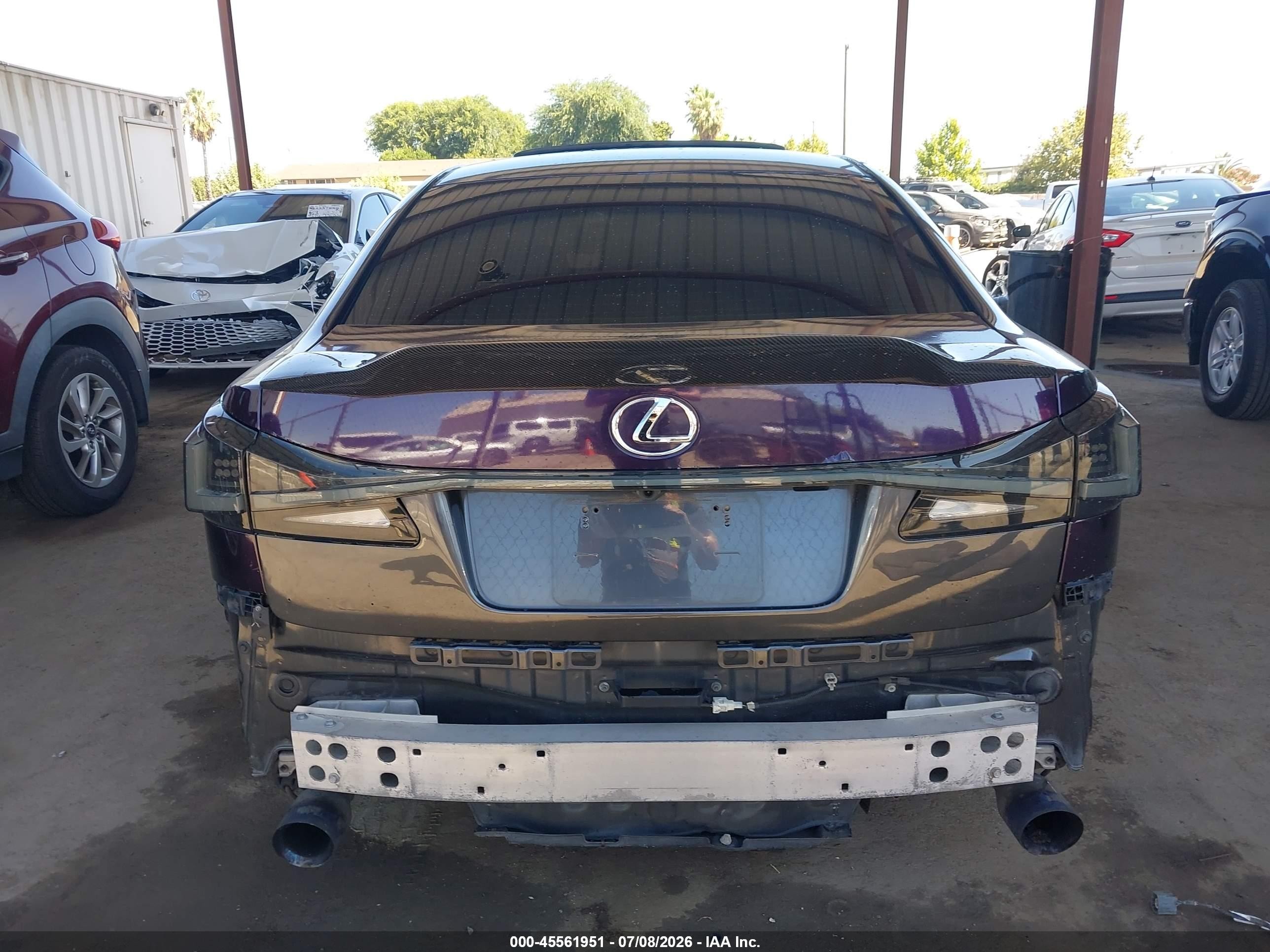 2006 Lexus Is 350 Purple vin: JTHBE262465009745