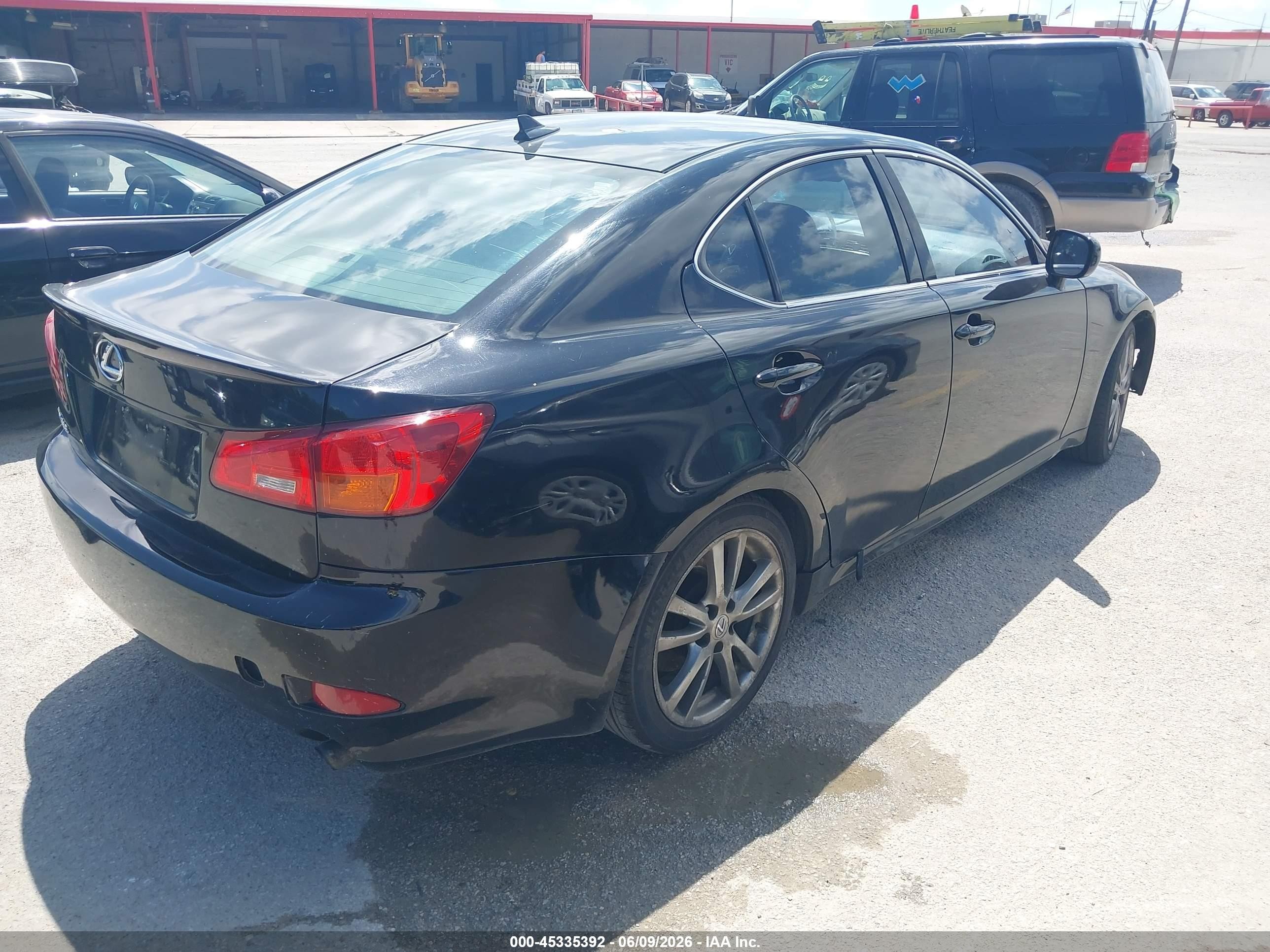2007 Lexus Is 350 Black vin: JTHBE262475013358