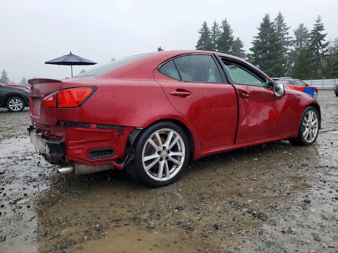 2006 Lexus Is 350 Base Maroon vin: JTHBE262565008040
