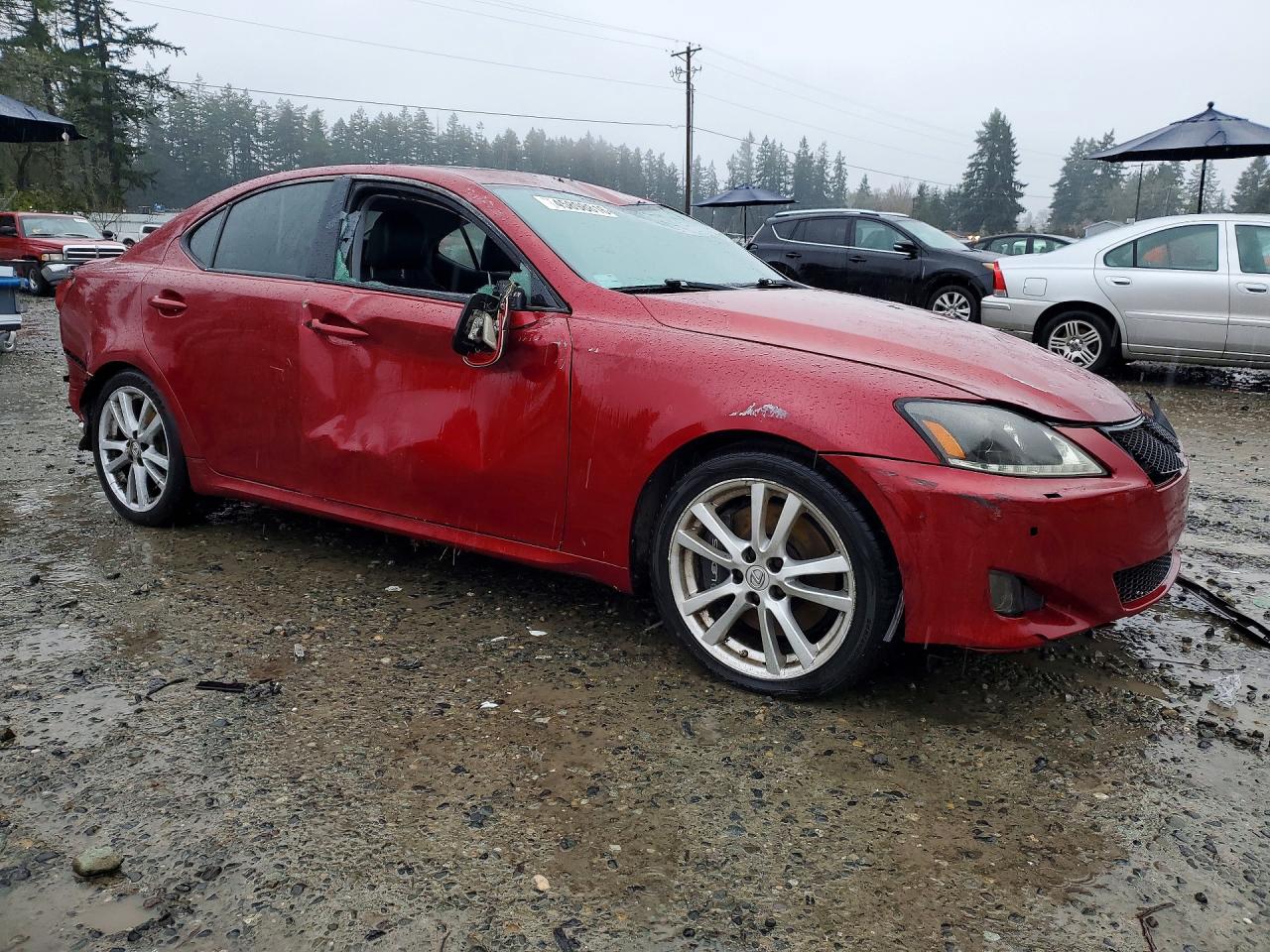 2006 Lexus Is 350 Base Maroon vin: JTHBE262565008040