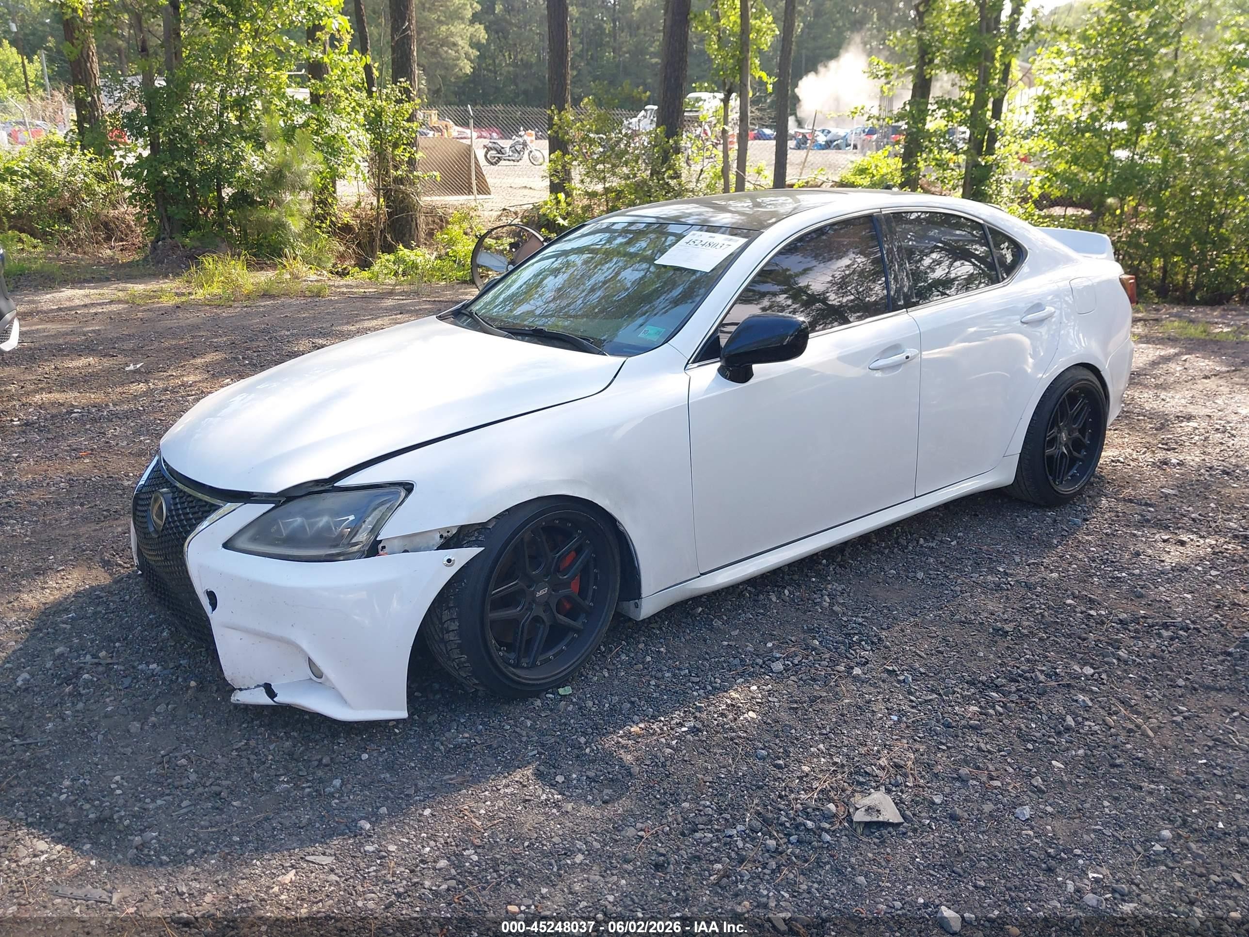 2008 Lexus Is 350   White vin: JTHBE262582014585
